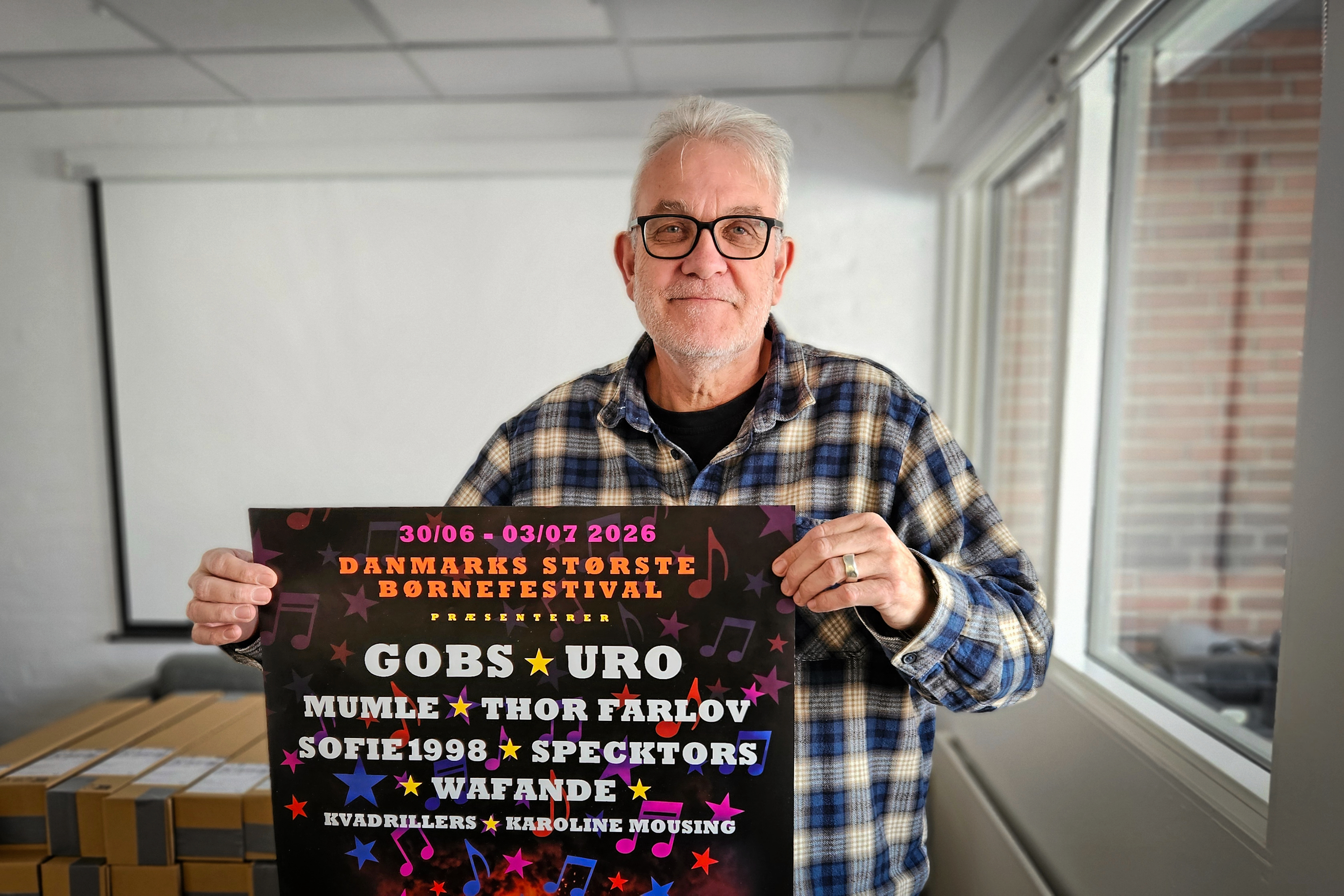 Festivalleder Frank Villumsen glæder sig til sommeren, hvor over 10.000 børn strømmer til festivalen.