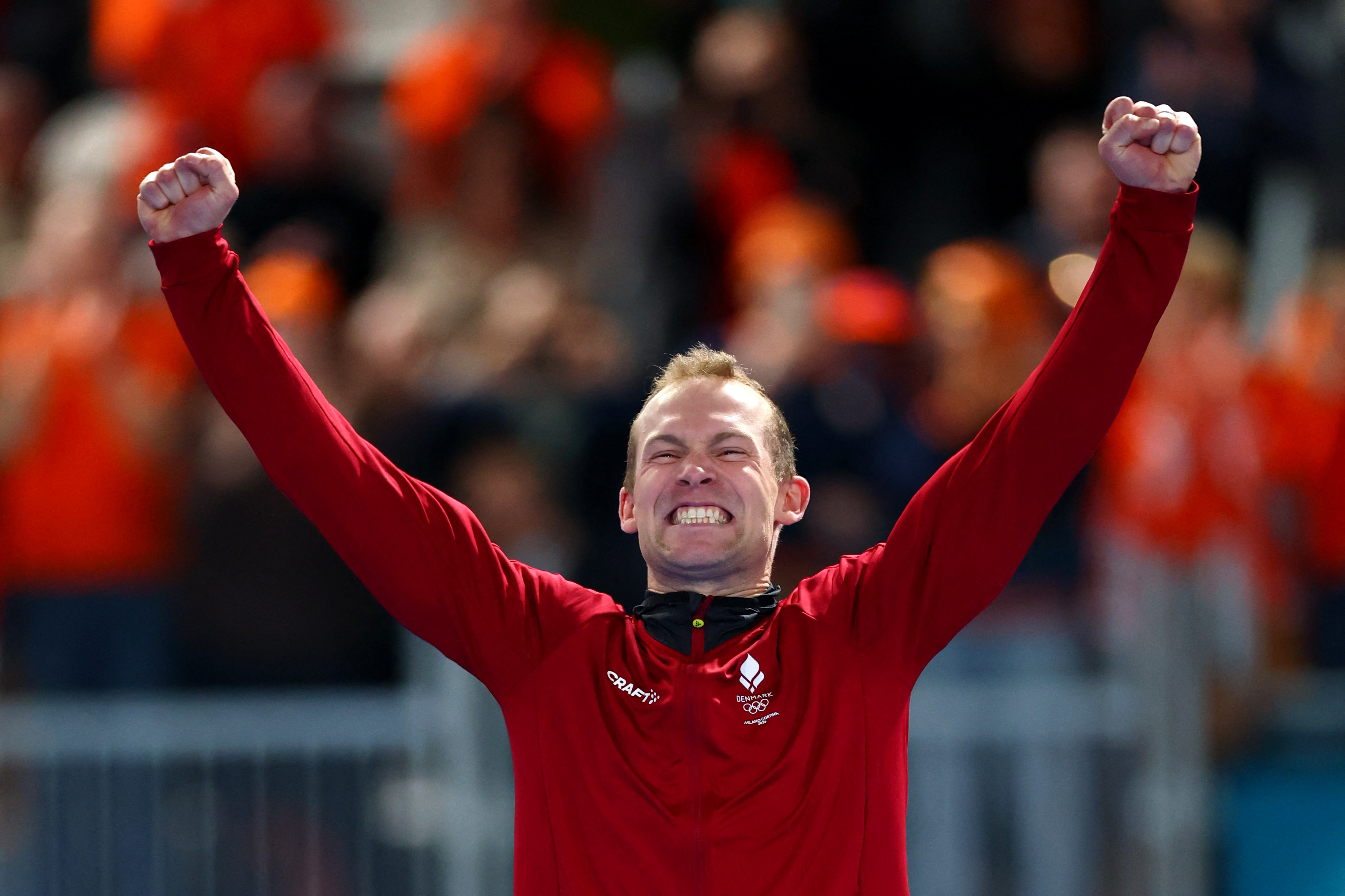 Stoltheden strålede ud af Viktor Hald Thorup ved medalje-ceremonien lørdag.