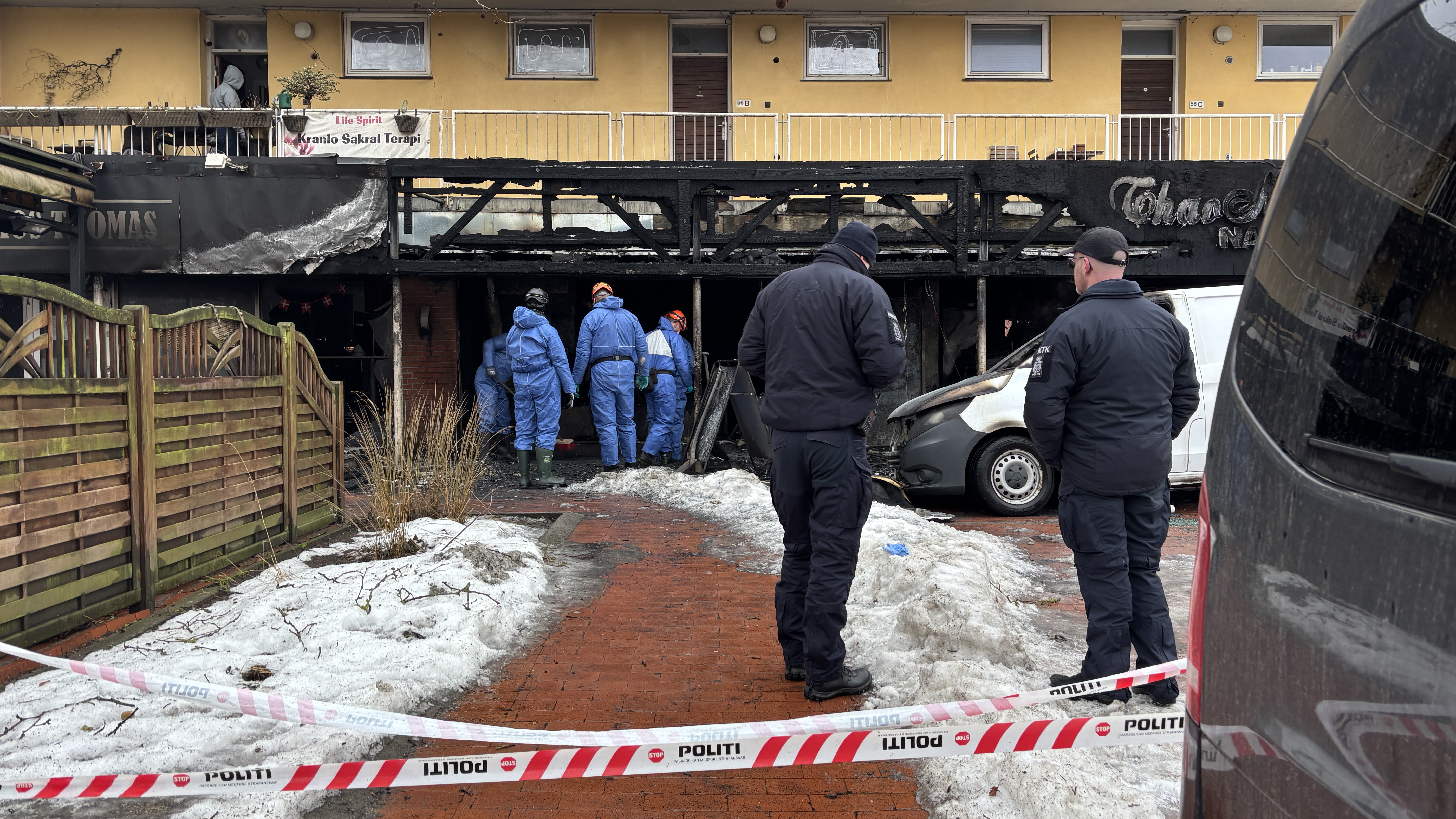Stueetagen stod forkullet tilbage efter en voldsom brand natten til den 23. februar i Værløse.