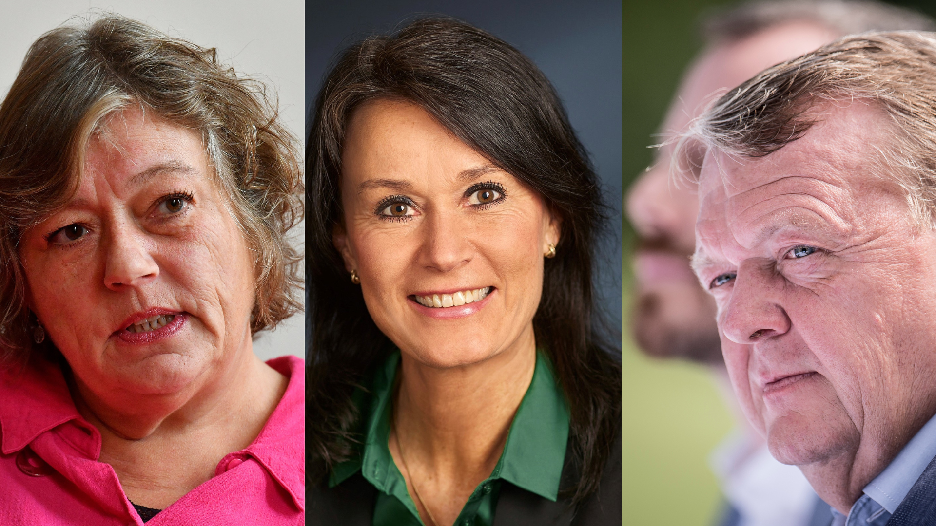 Mette Gjerskov (tv.), Brigitte Klintskov Jerkel og Lars Løkke Rasmussen (th.) mærkede på hver deres måde det sjællandske partibaglands magt.