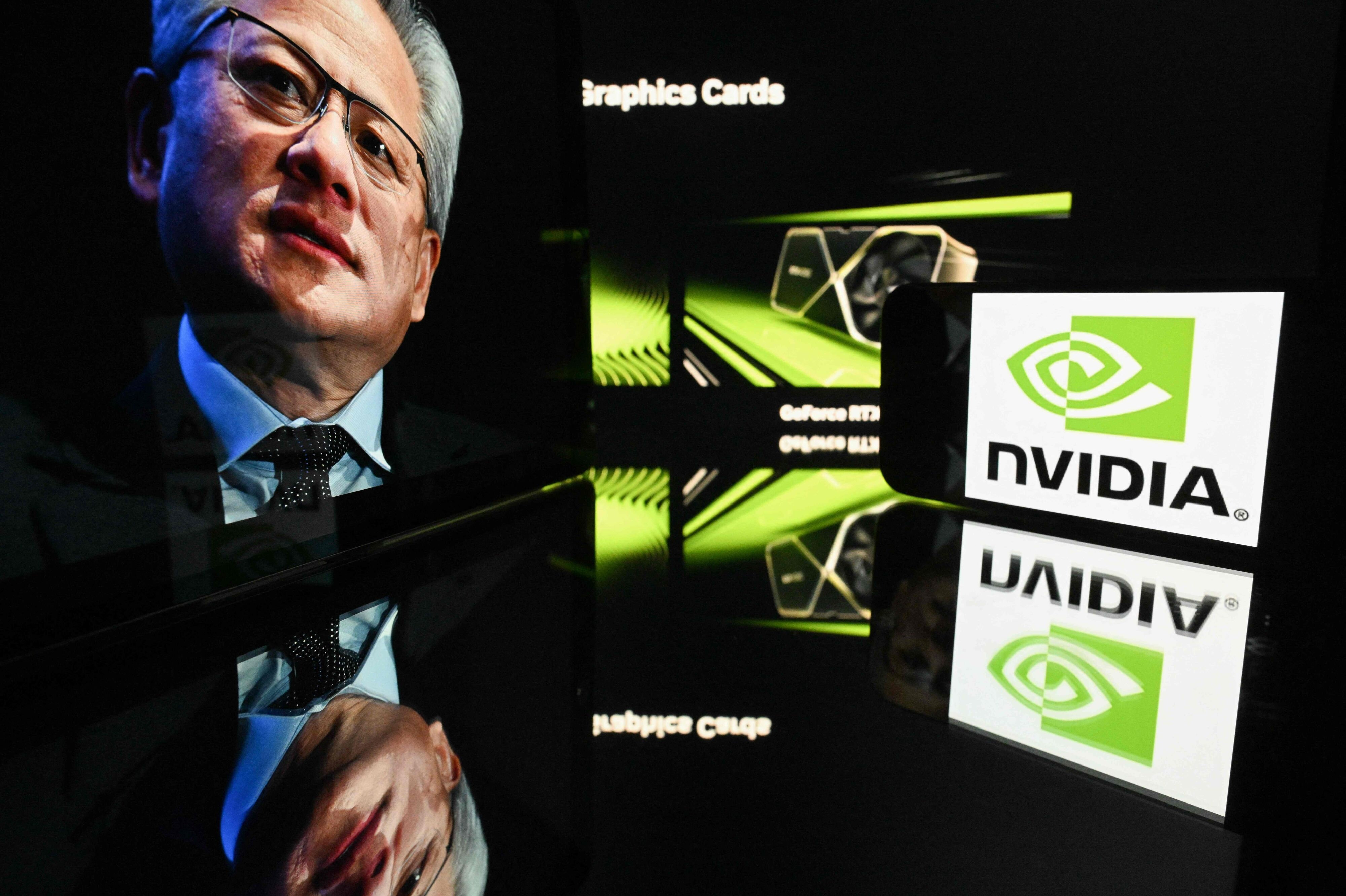 Chipgiganten Nvidia, der er verdens mest værdifulde selskab målt på markedsværdi, har Jensen Huang i spidsen som direktør. (Arkivfoto).