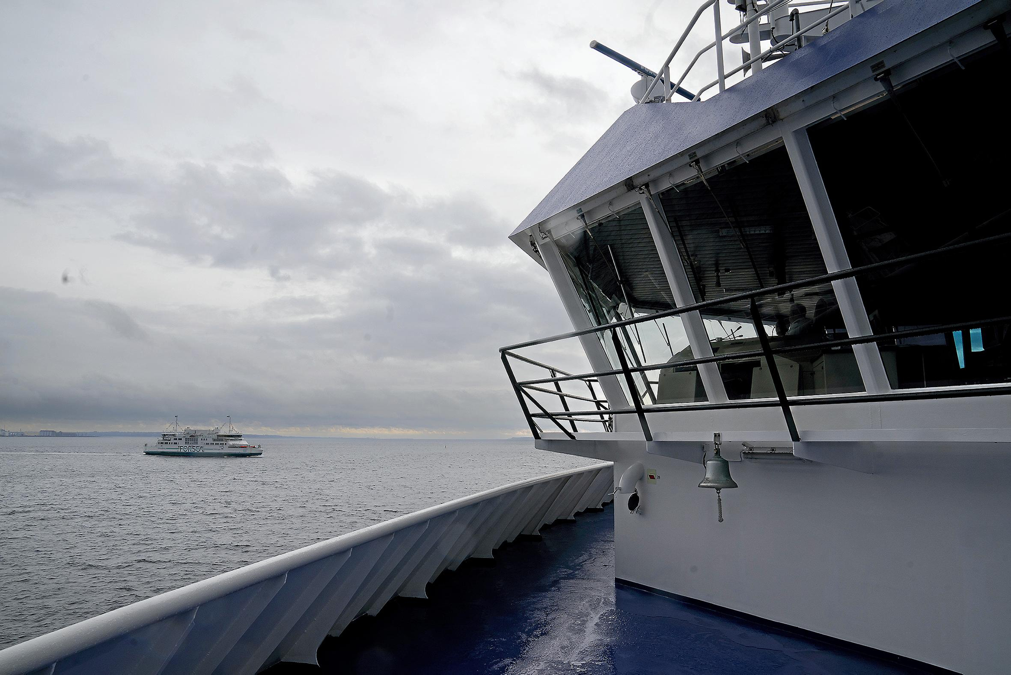 Øresund - her set fra en af færgerne ved Helsingør er nu endelig udpeget som marin naturnationalpark.
