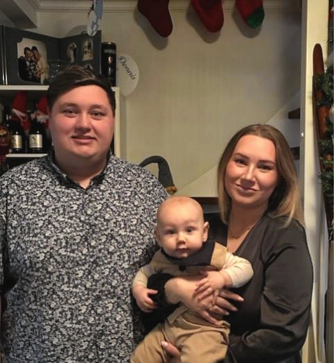 Sønnen Lasse og datteren Emma og barnebarnet Arthur. - Privat Sønnen Lasse og datteren Emma og barnebarnet Arthur.