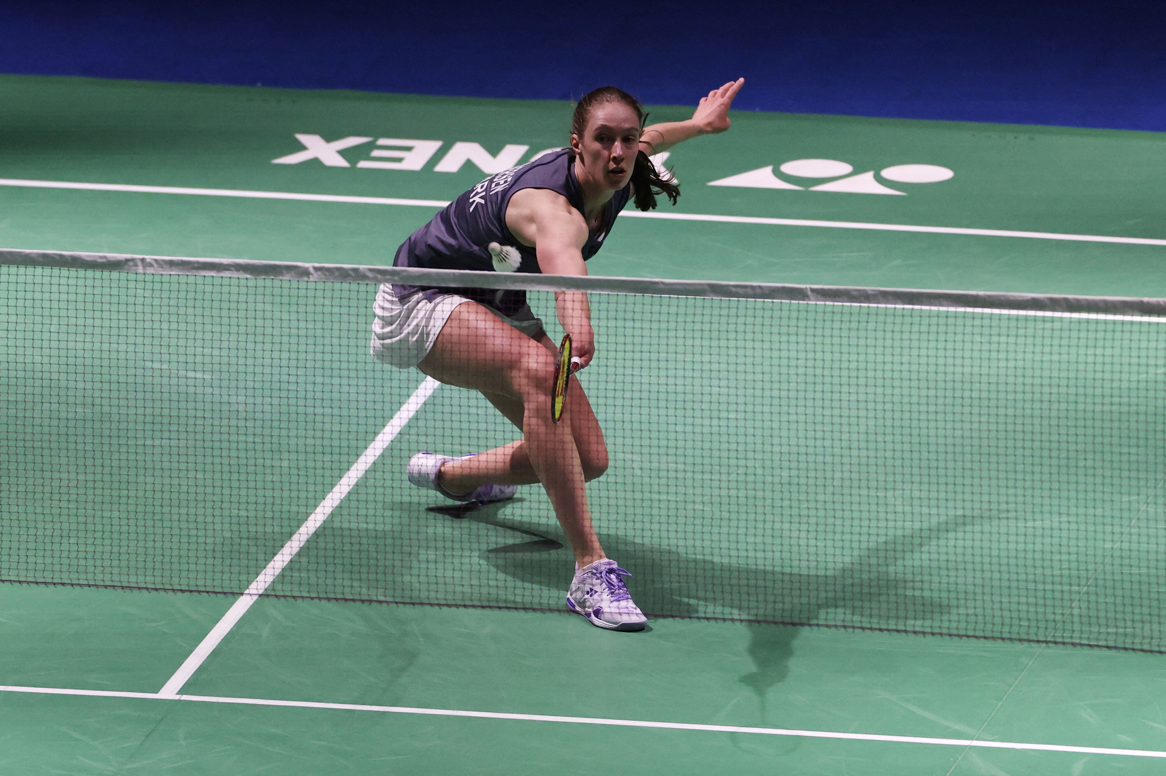 Line Christophersen var i sidste uge i All England-kvartfinalen. Det er hun også i Schweiz efter en flot sejr torsdag over verdens nummer otte. (Arkivfoto).
