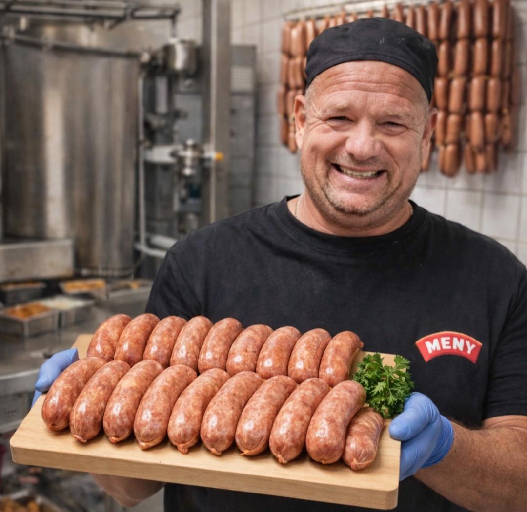 Brian Andersen står bag mange af de hjemmelavede varer, som kunderne finder i slagterafdelingen.