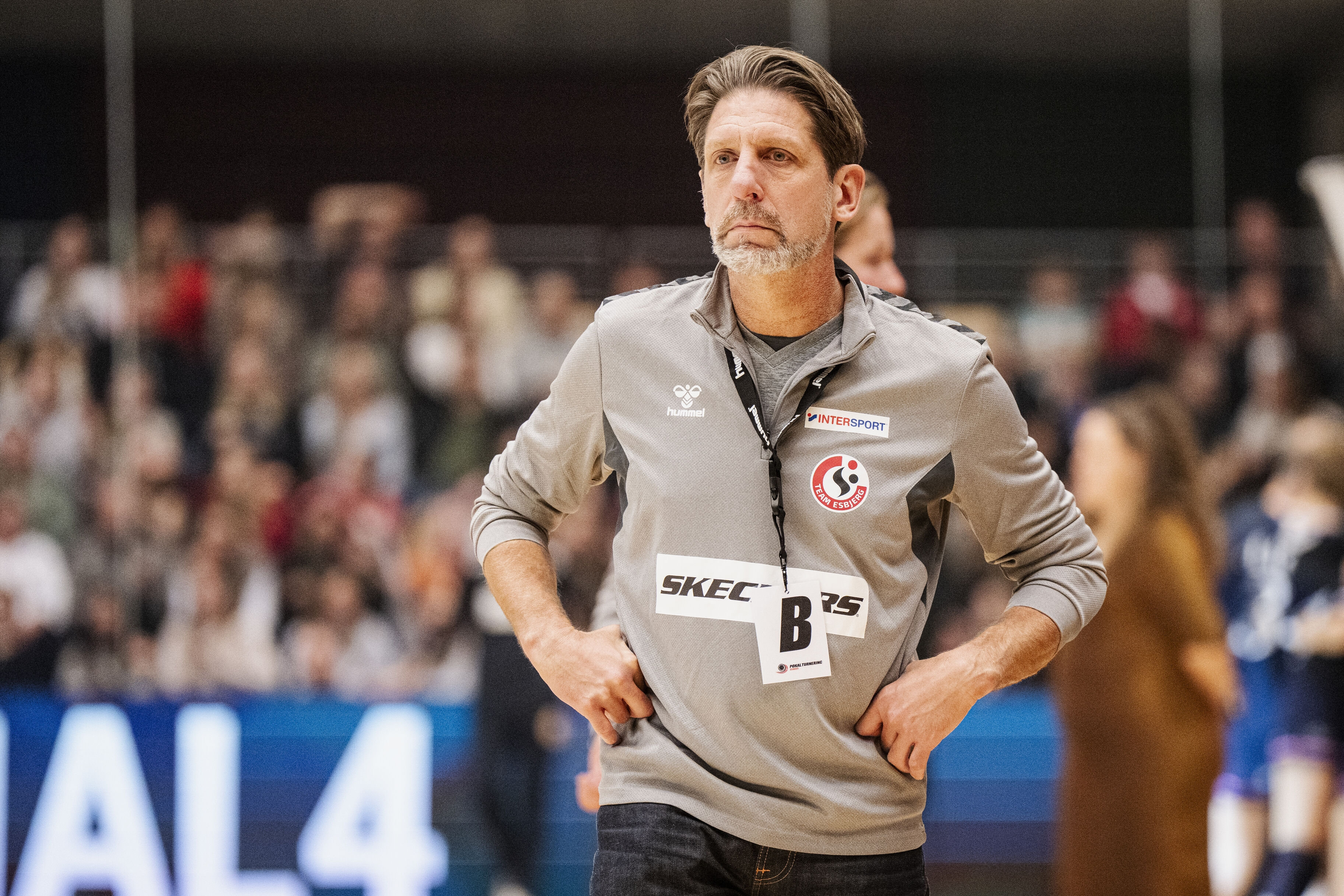 Team Esbjerg-træner Tomas Axner sætter sin lid til holdets offensiv mod et skrøbeligt kroatisk forsvar i lørdagens Champions League-kamp. (Arkivfoto).