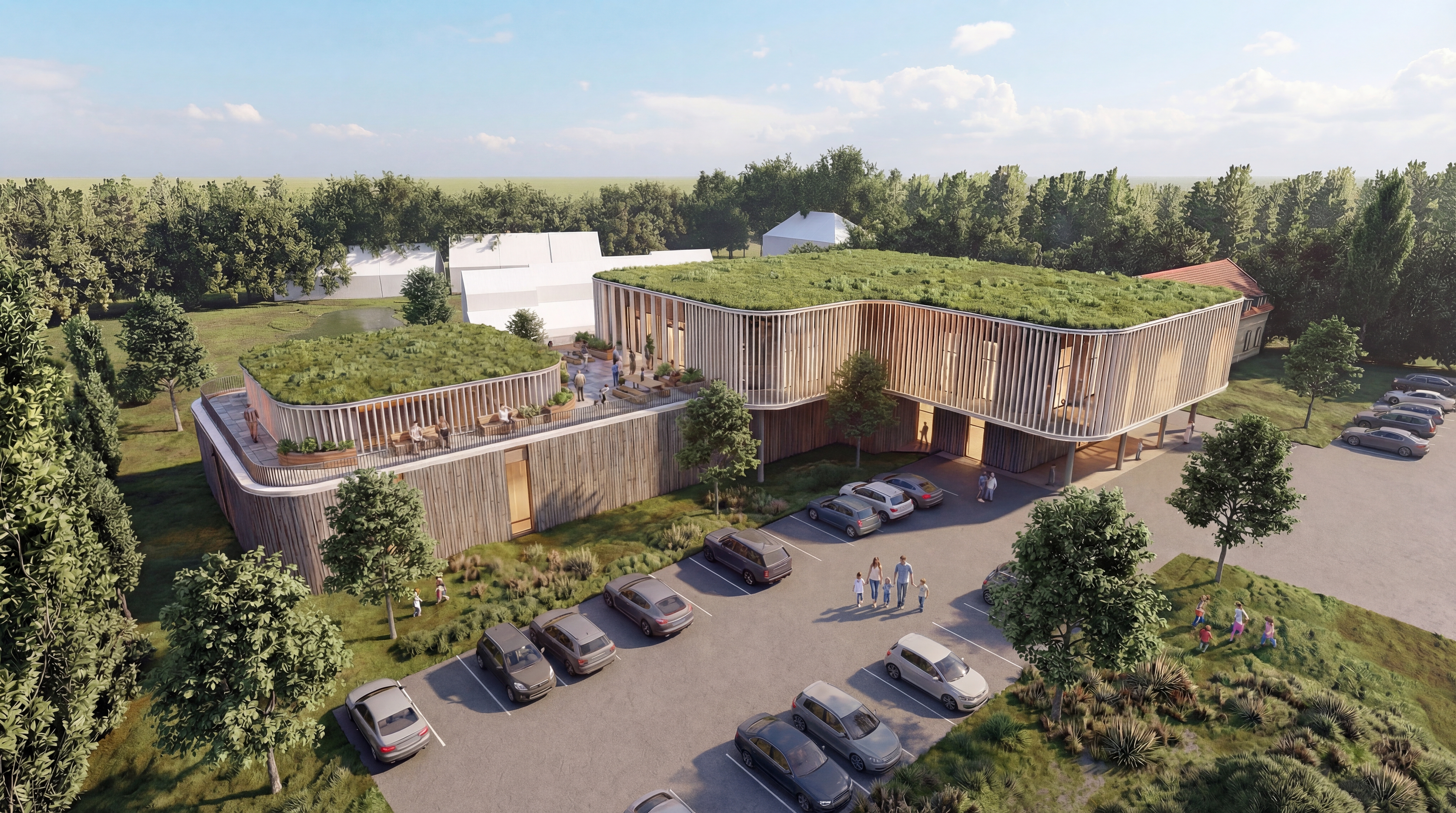 Sådan skal det nye museum - ifølge de første visualiseringer - se ud.