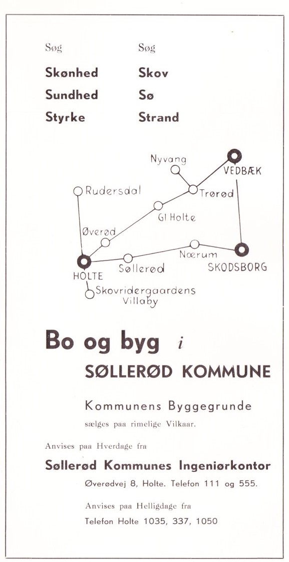 Søllerød Kommunes annonce i turføreren.