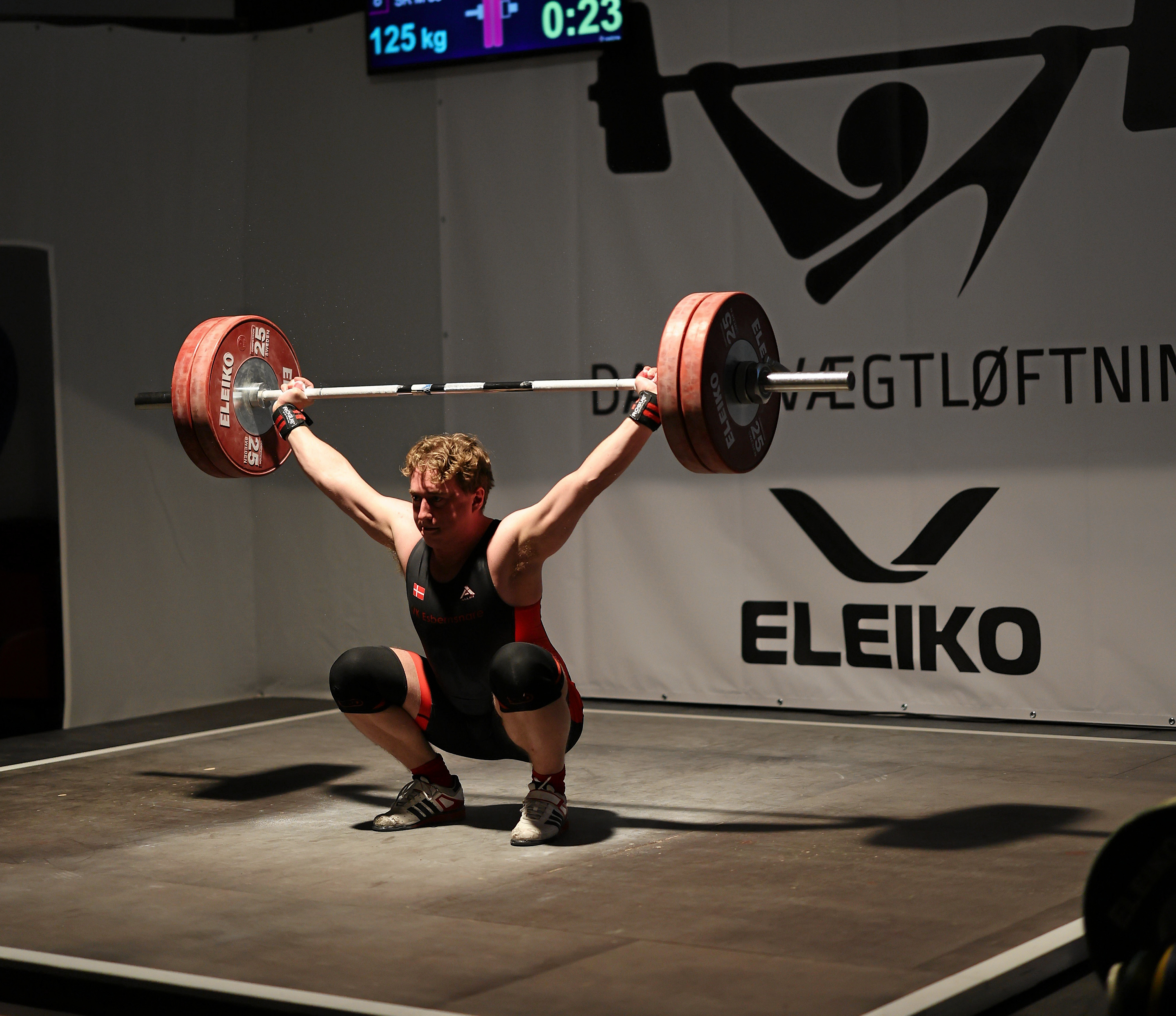 Marcus Traber vandt DM i olympisk vægtløftning. I disciplinen stød fik han personlig rekord med 158 kilo.