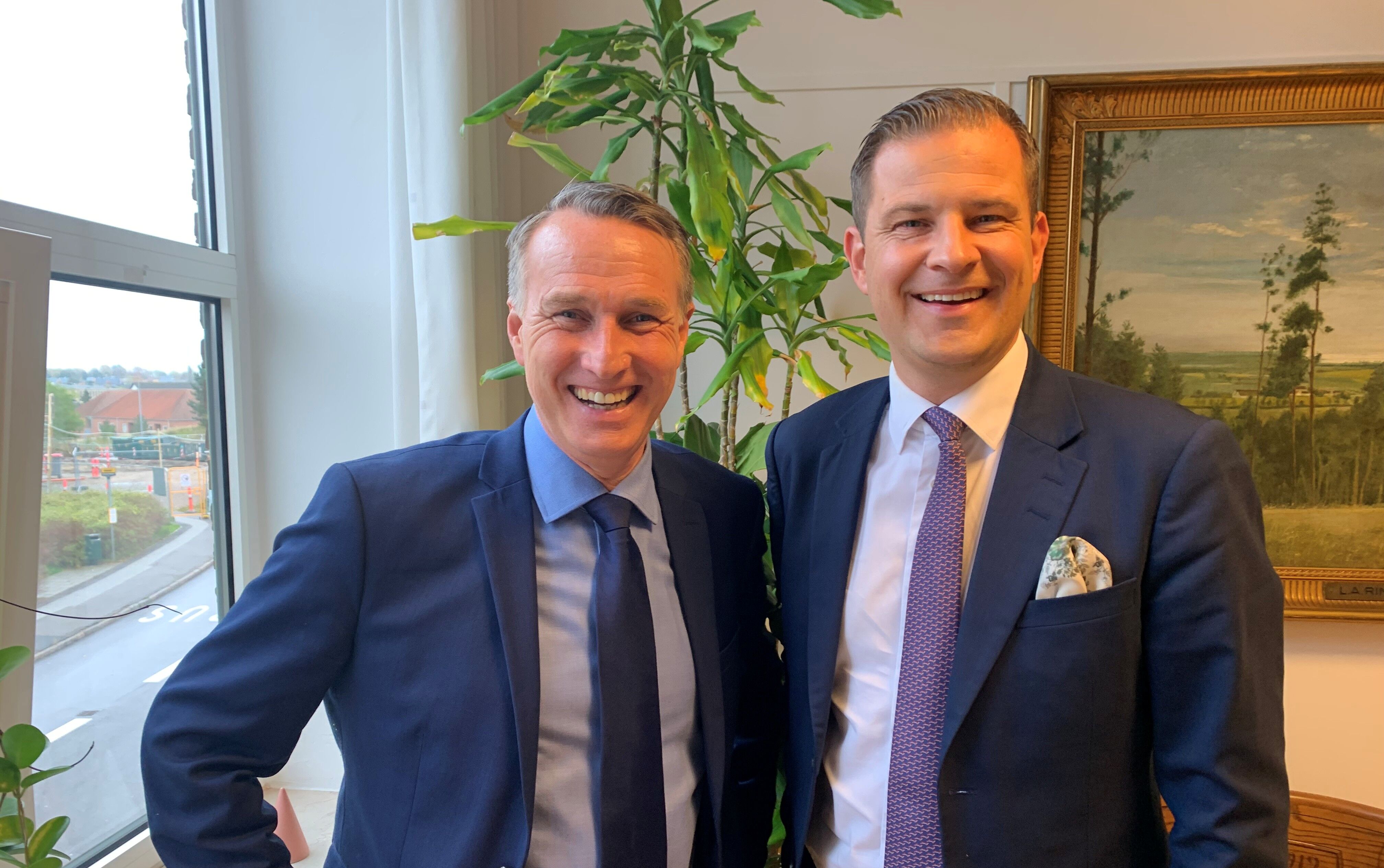 Carsten Rasmussen (S) og Rune Kristensen (K) under det seneste kommunalvalg.