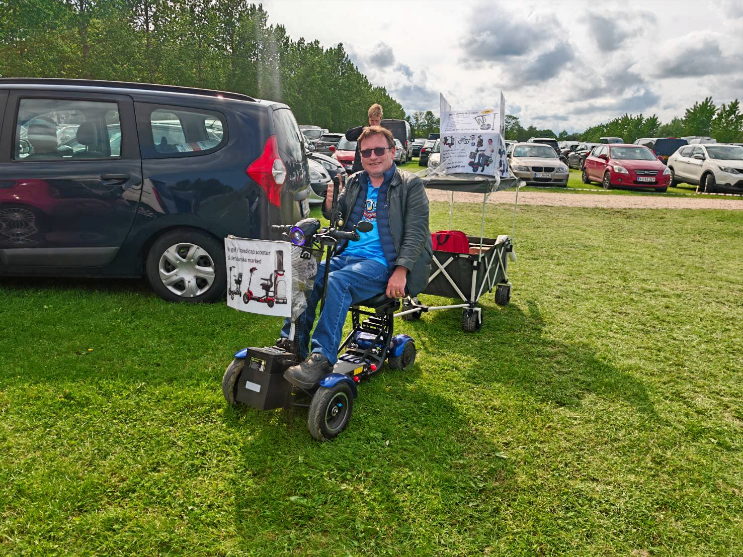 Kim Weiss-Poulsen er manden bag landets første træf for el-scootere til gangbesværede og handicappede.
