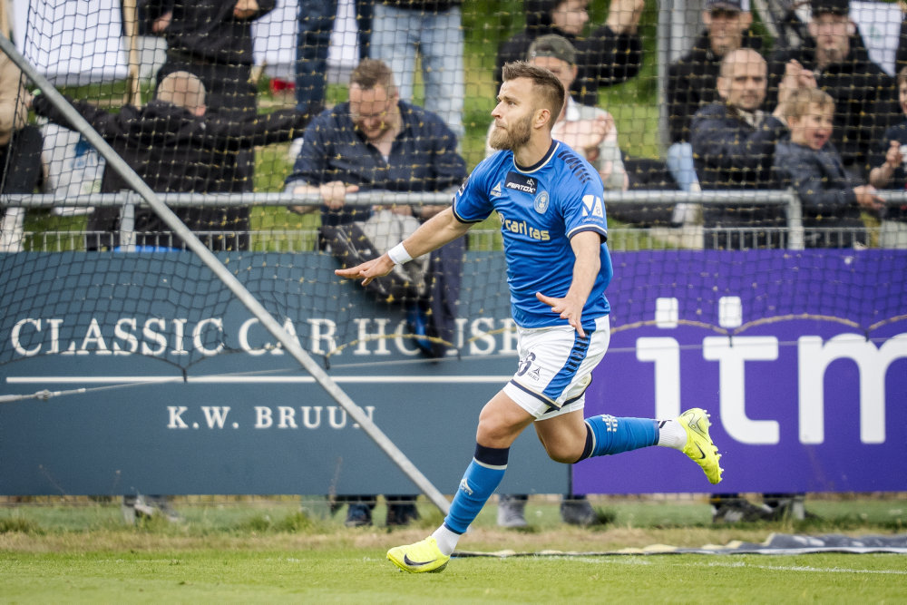 Frederik Gytkjær blev den store helt for Lyngby lørdag eftermiddag.