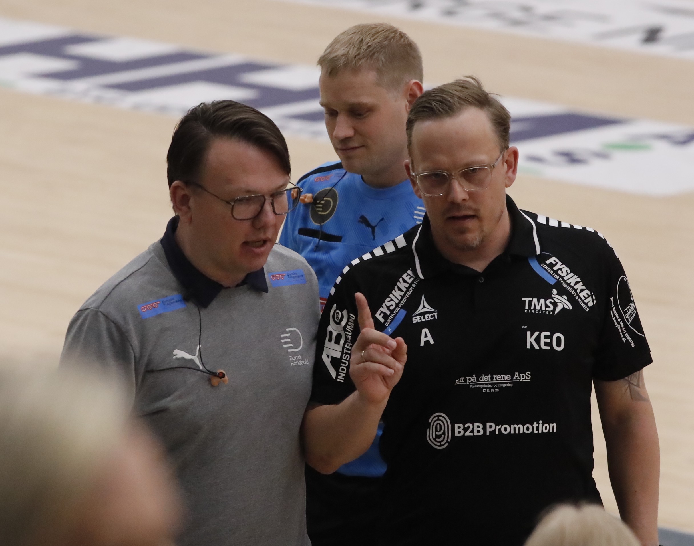 Kenneth Olsen var efter dommerne undervejs og efter kampen.