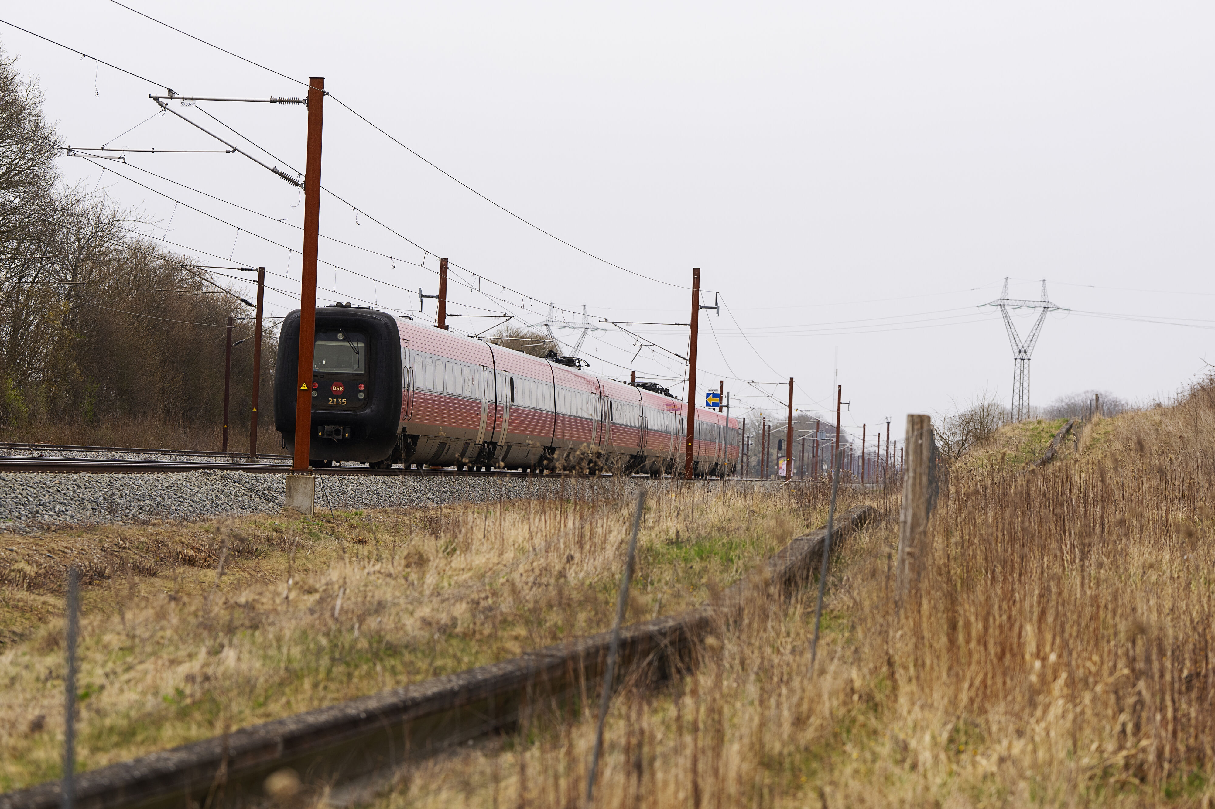 Nedfaldne køreledninger på Sjælland skabte aflysninger og forsinkelser i togdriften tirsdag. Onsdag kører omkring halvdelen af de planlagte tog. Det er fjern- og regionaltog, der er problemer med. (Arkivfoto).