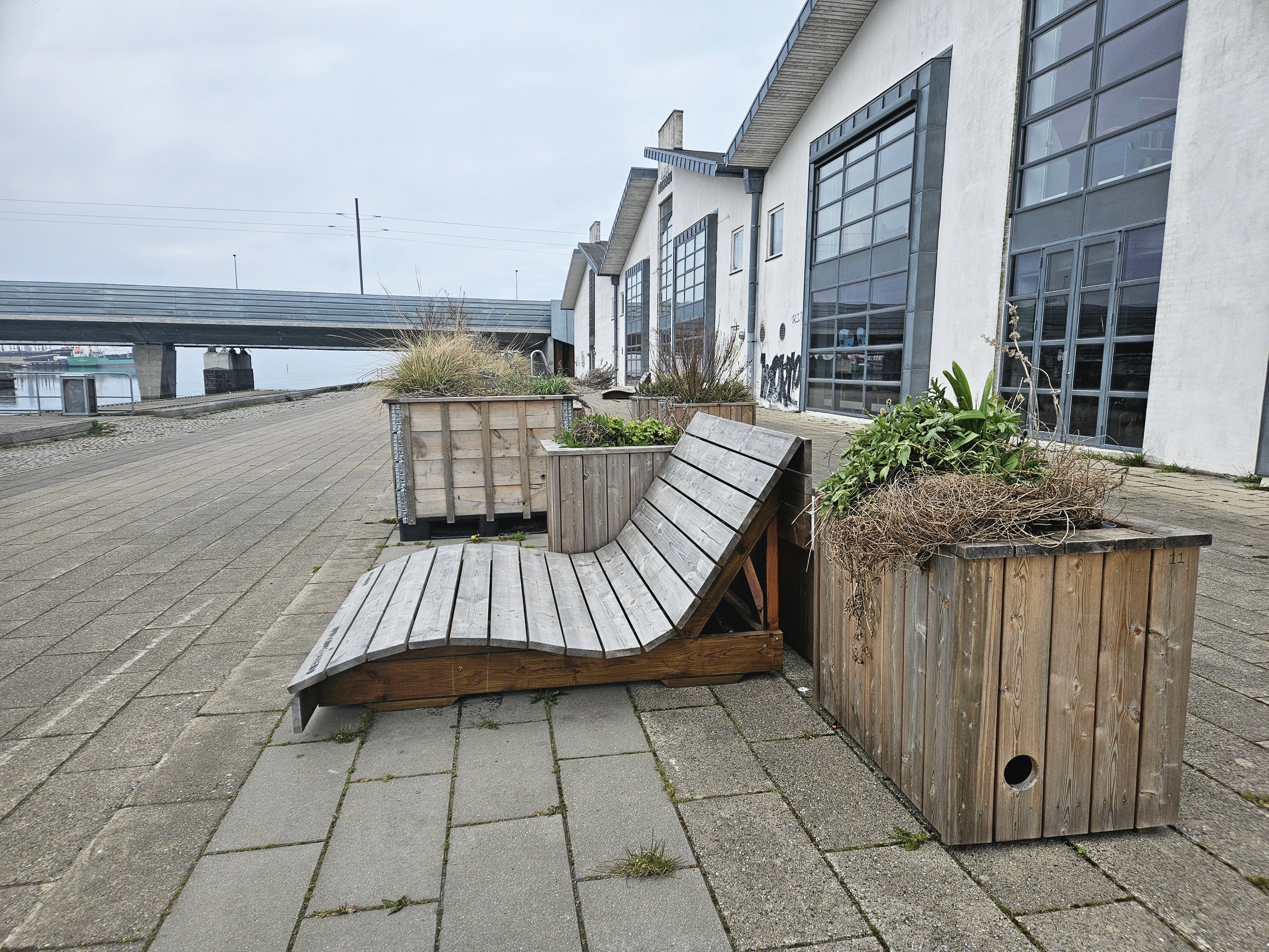 Solbænken får snart større selskab på havnen.