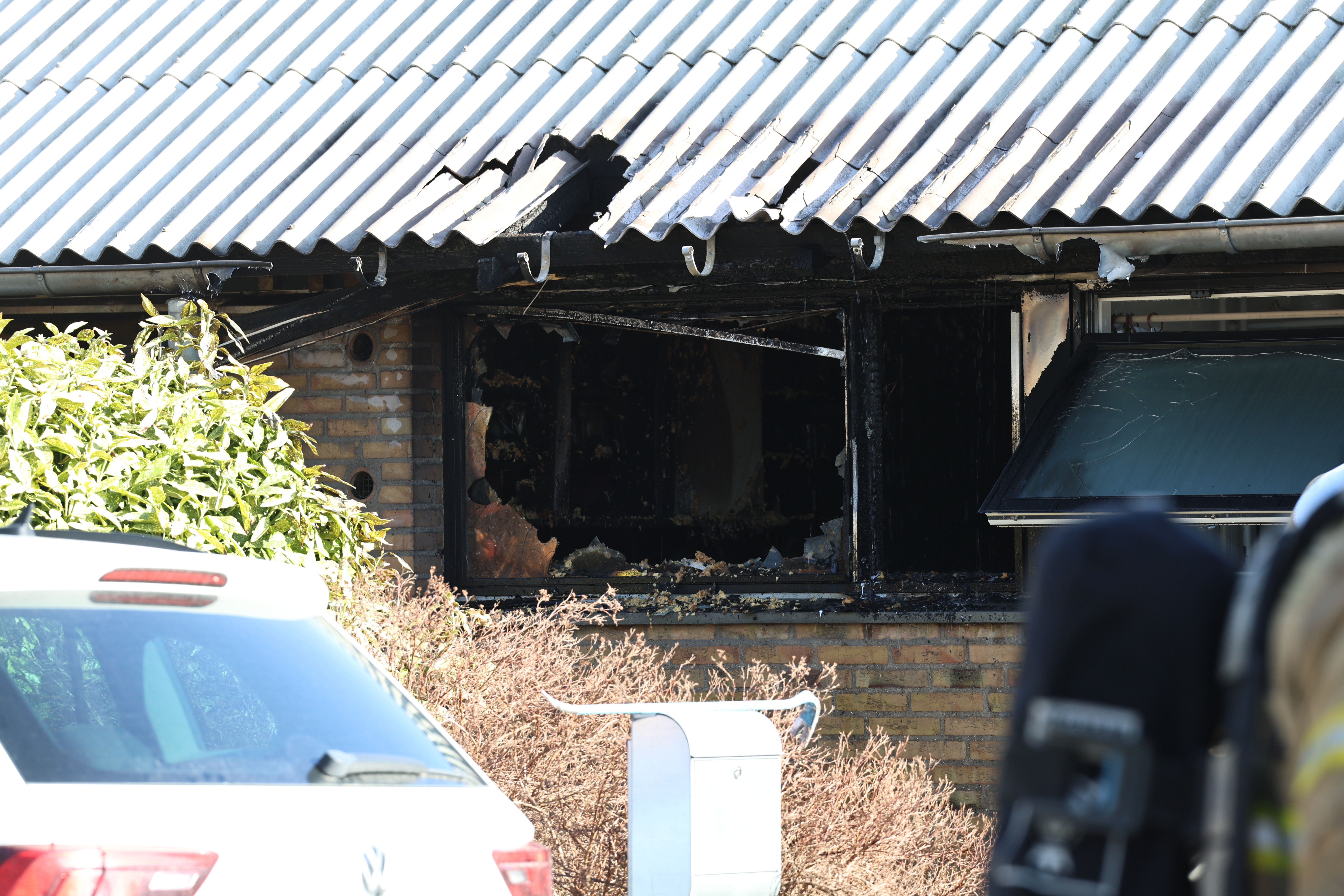 Branden opstod angiveligt i rækkehusets køkken.