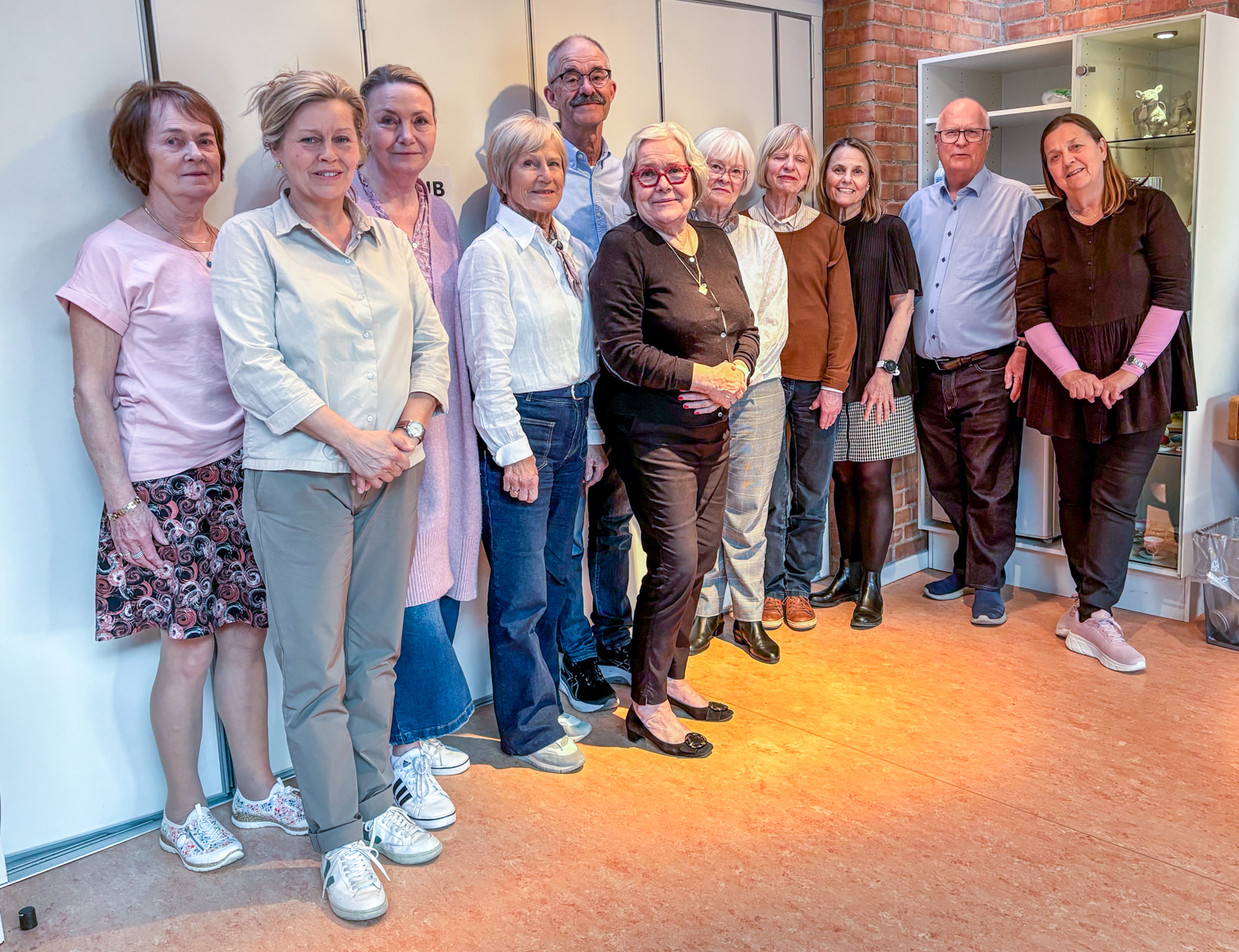 Nyvalgt bestyrelse for Frivilligcenter & Selvhjælp Hørsholm. Fra venstre: Mette Marie Kjeldsen, Pernille Rask, Nina Ansbjerg Høeg Brask,Ida Hansen, Thomas Fabritius Falck, Dorrit Krogh, Etty Holgersen, Lene Bruunsgaard, Tina Buhl, Bent Fabricius og Eva Juul.