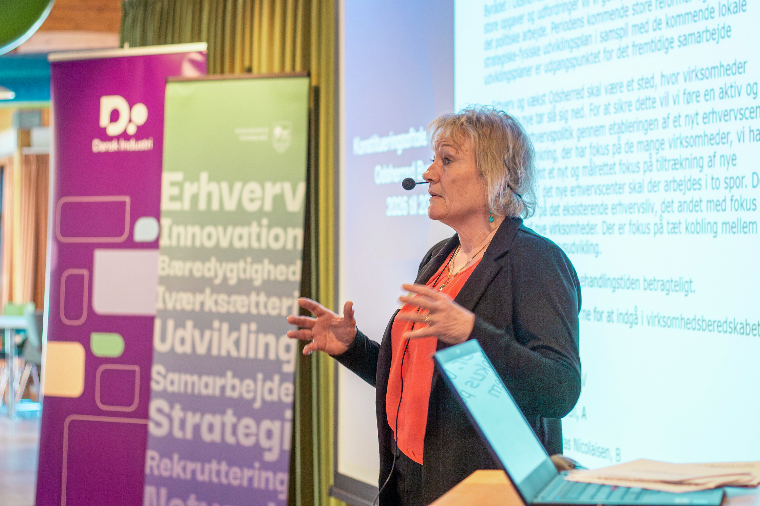 Borgmester Hanne Pigonska bød velkommen til erhvervskonferencen.