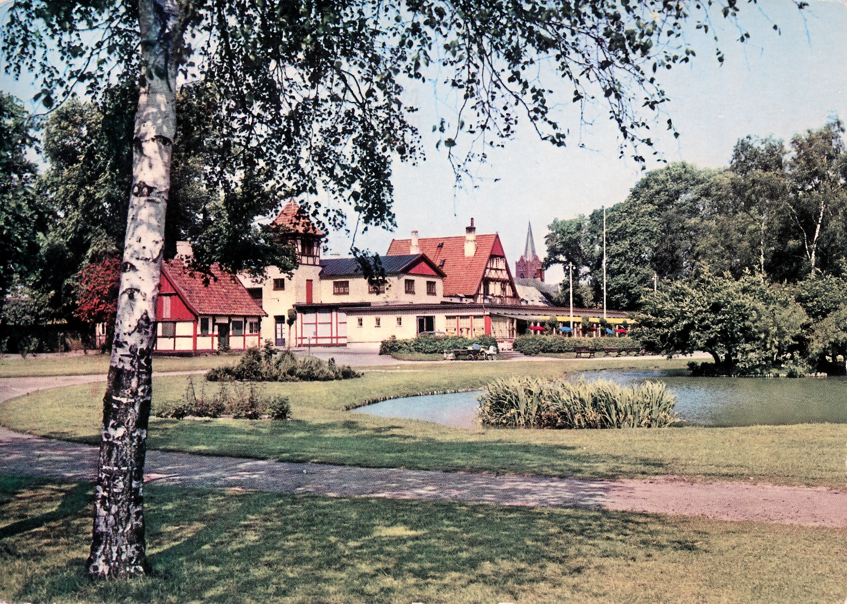 Anlægspavillonen i første halvdel af 1960erne.