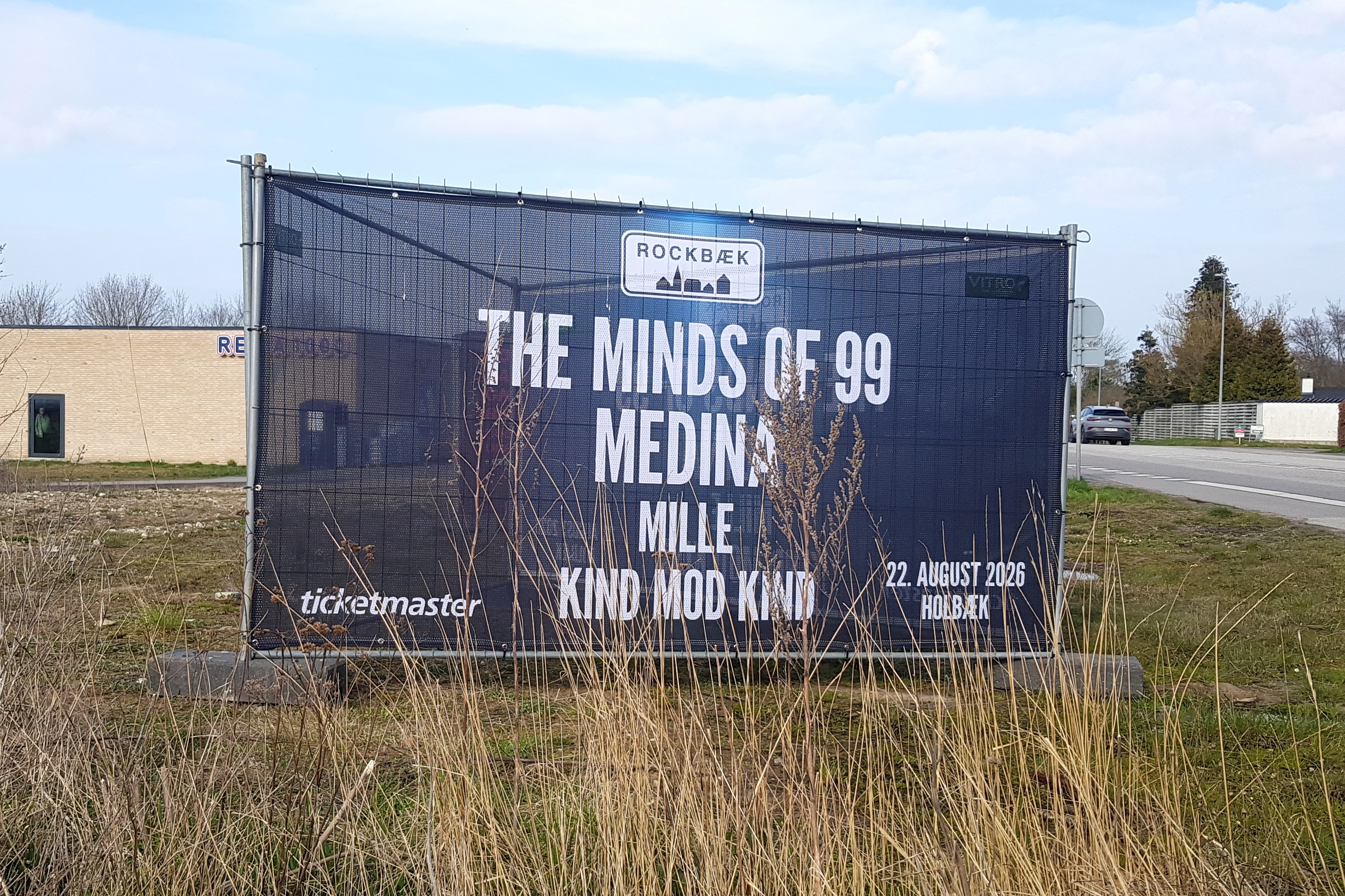 Udover The Minds of 99 står Medina, Mille og Kind Mod Kind på Rockbæk-plakaten.