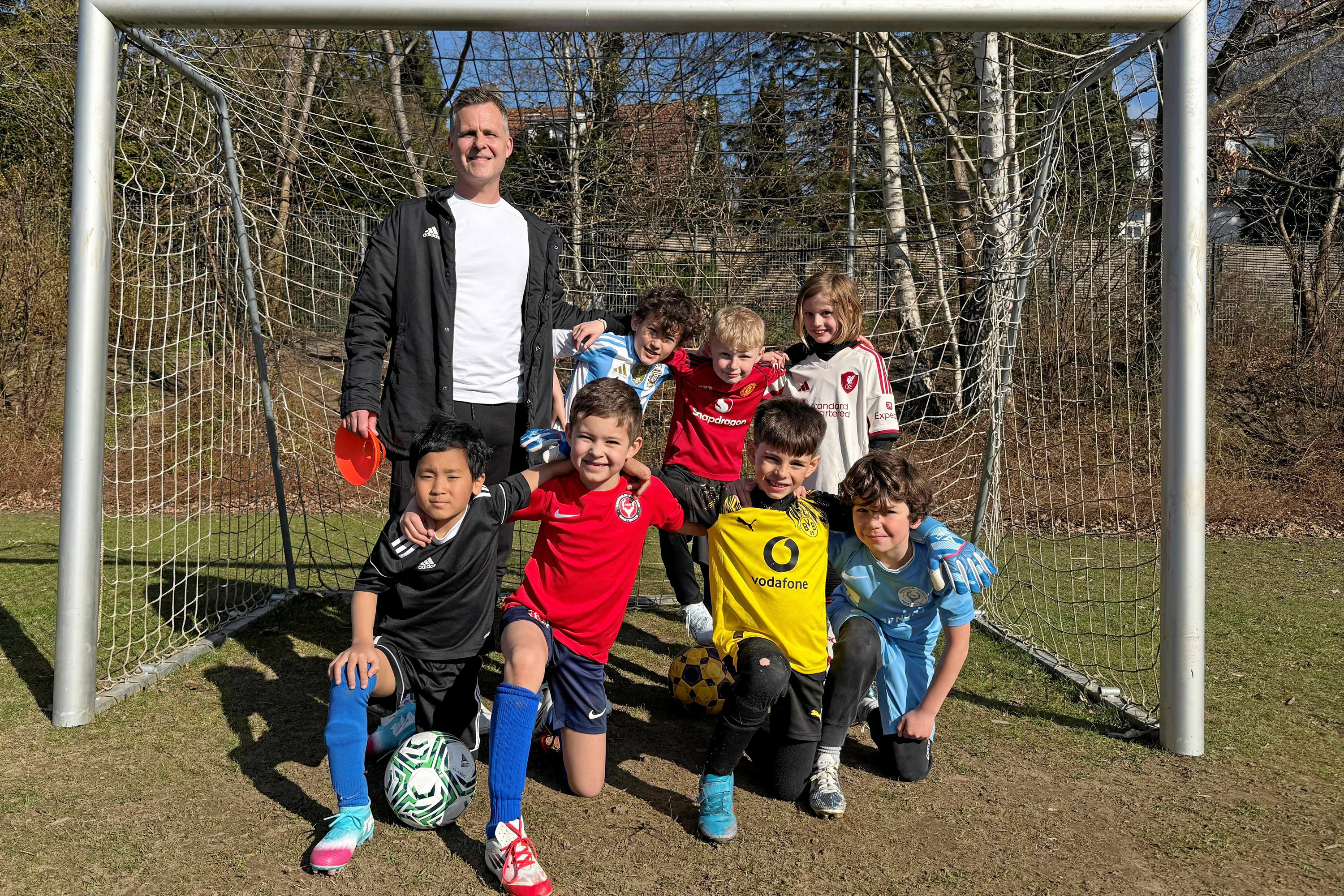 Initiativtager Allan Priess Poulsen er også træner for det nyetablerede U8-fodboldhold i Usserød Boldklub.