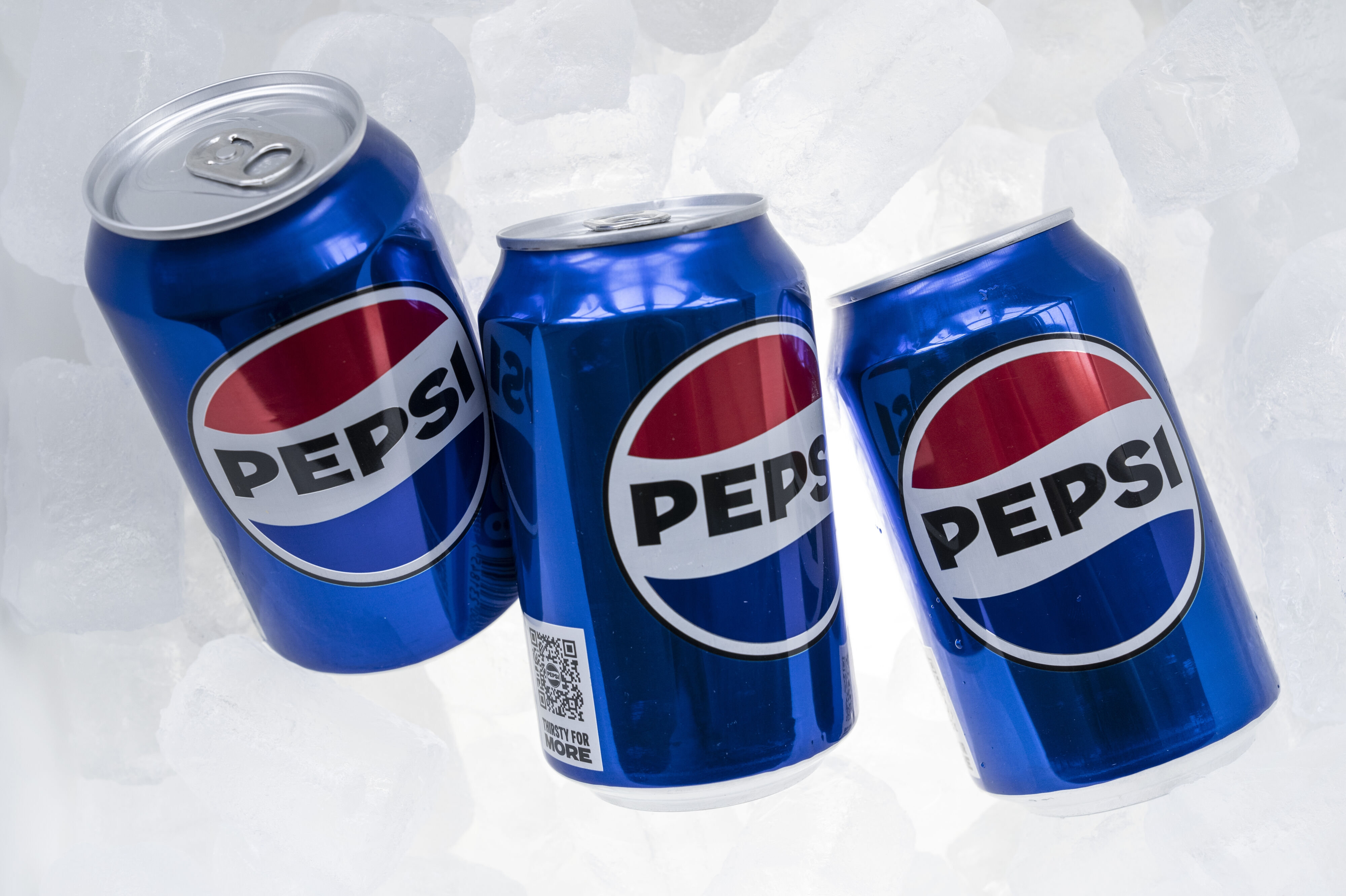 Pepsi Cola skal i Danmark fra og med 2029 produceres og distribueres af Carlsberg-koncernen. I dag er det Royal Unibrew, der sælger Pepsicos produkter i Danmark. (Arkivfoto).