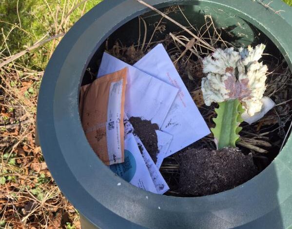 Breve fundet i kompostbunke ved Nybrogaard Kollegiet