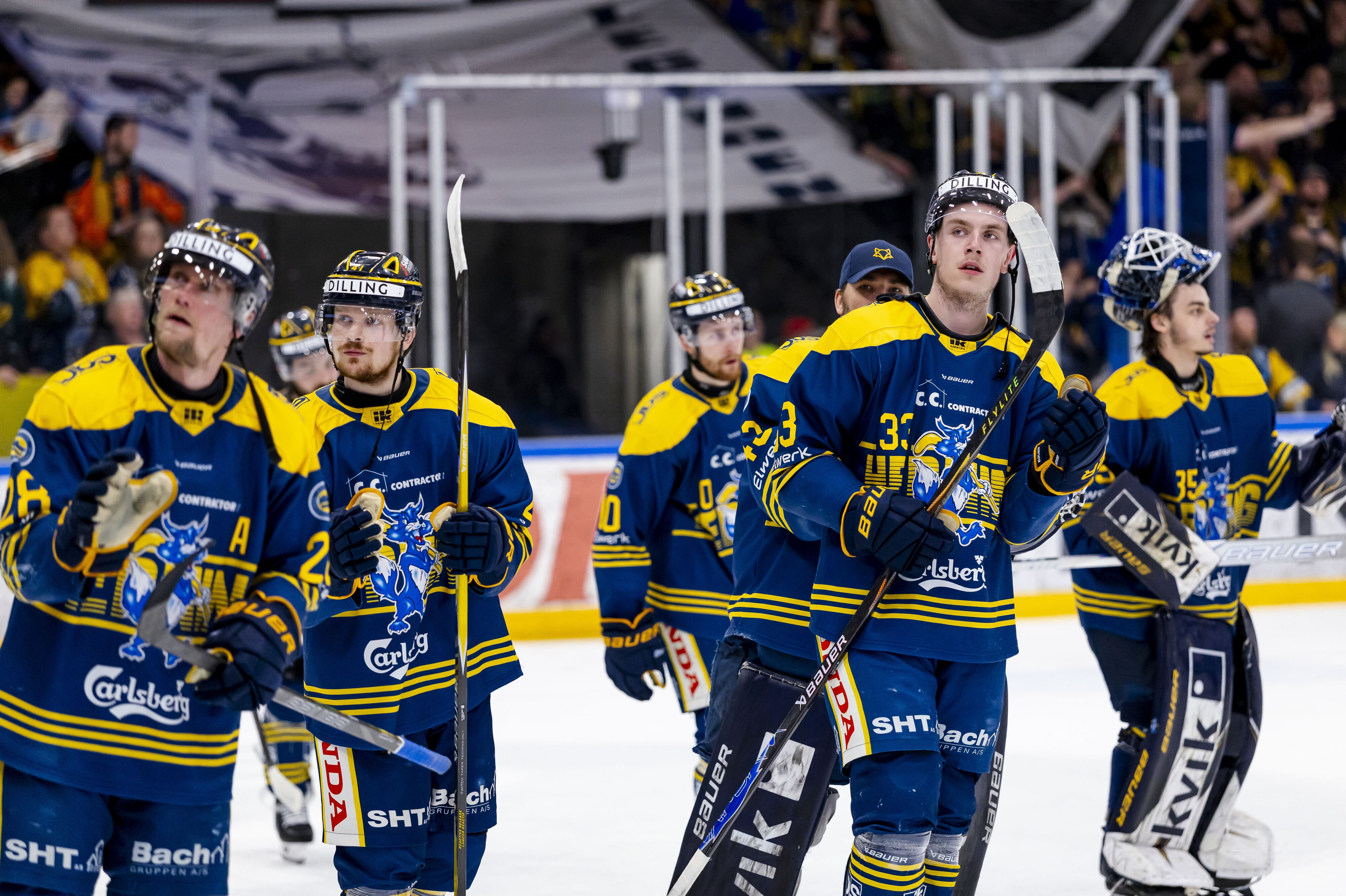 Efter tirsdagens sejr over Herlev har Herning Blue Fox fire muligheder for at sikre sig DM-guldet. (Arkivfoto).