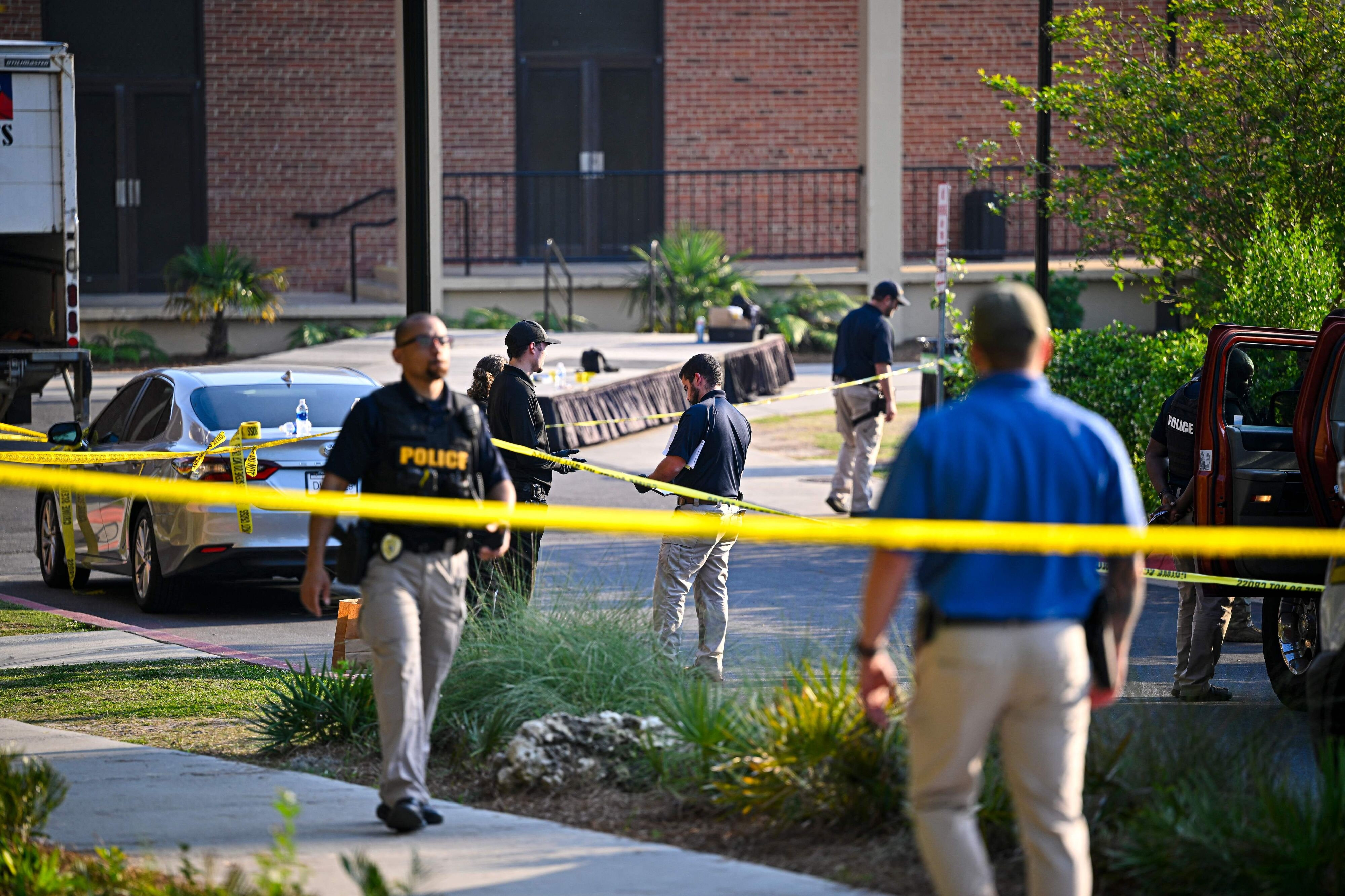 Politiet undersøgte gerningsstedet på Florida State University den 17. april sidste år som følge af et dødeligt skyderi, hvor to personer blev dræbt, og seks personer blev såret. (Arkivfoto).