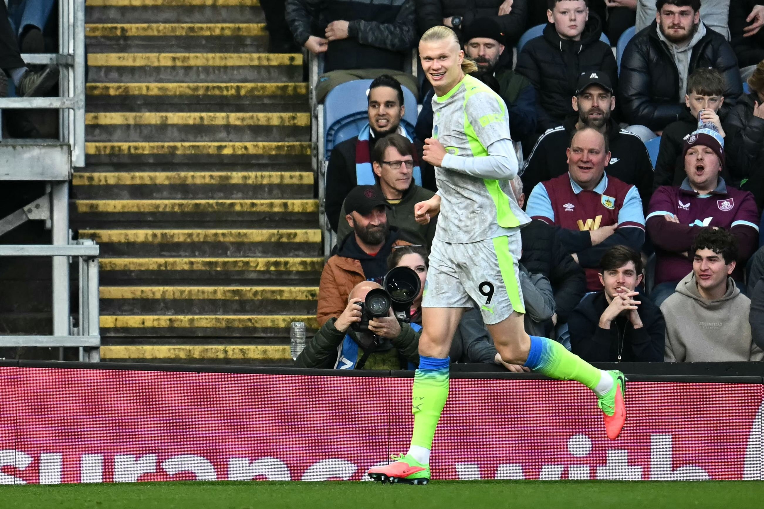 Erling Haaland blev matchvinder mod Burnley.