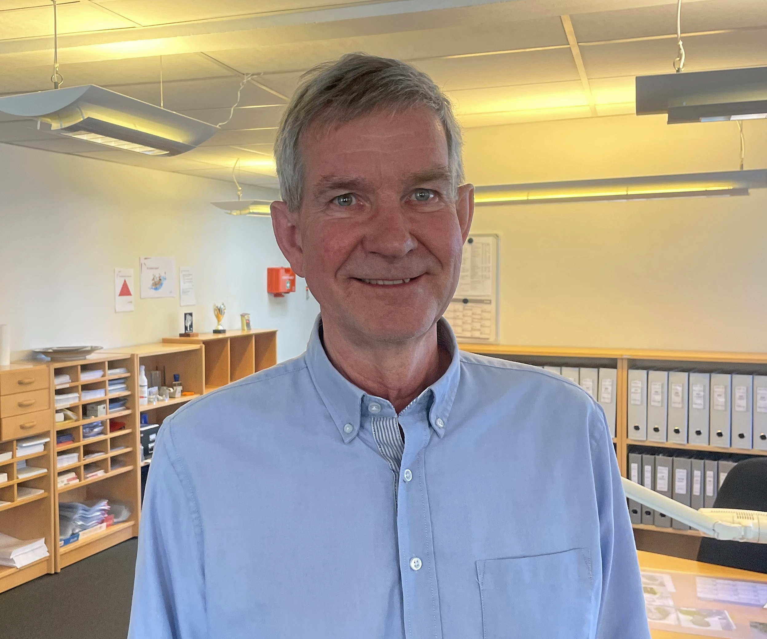 Direktør i BoligNæstved, Mogens Sandahl glæder sig over endelig at være kommet i mål med nye almene boliger i byen.