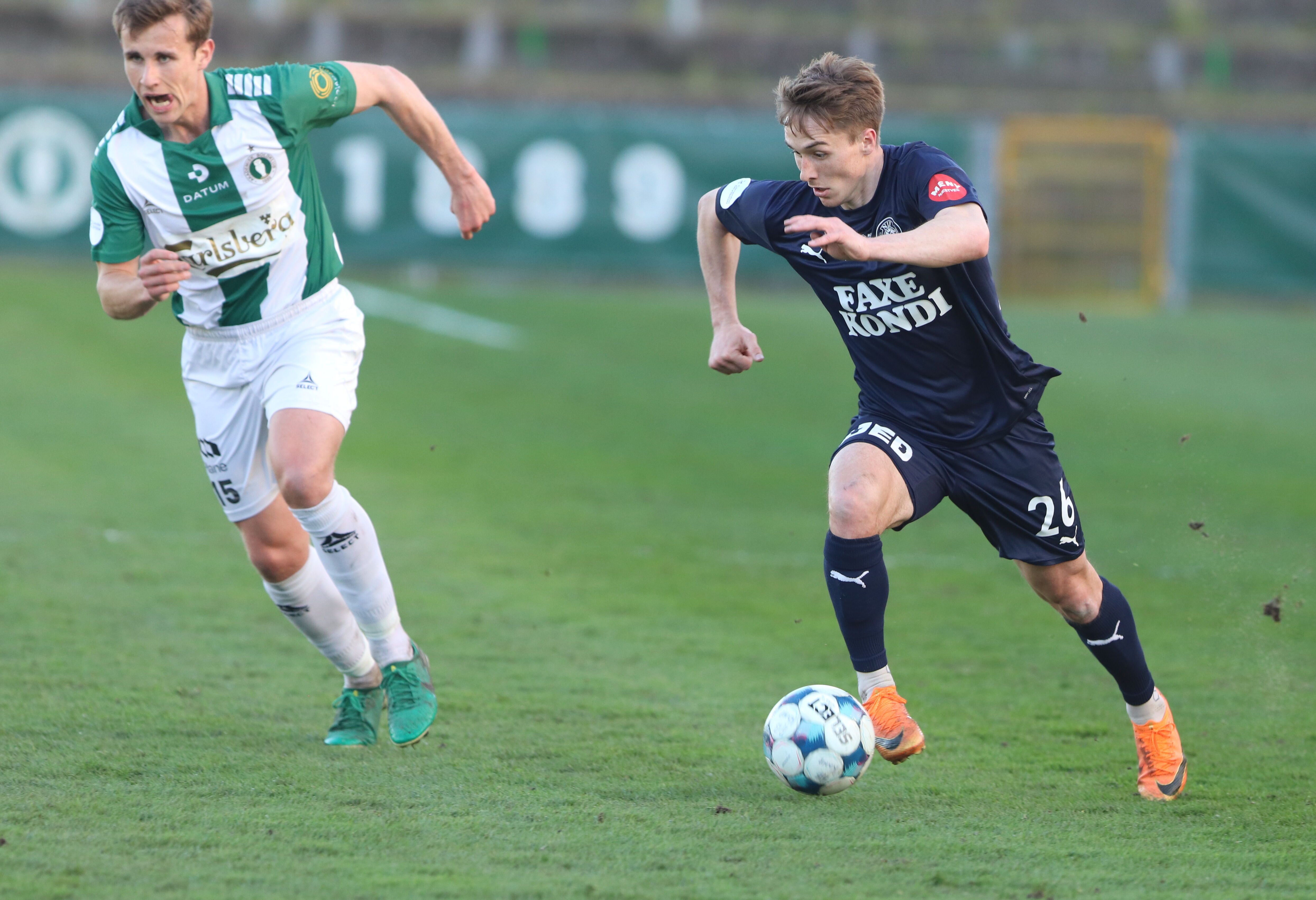 Marius Christiansen var et lyspunkt på Næstved-mandskabet i første halvleg.