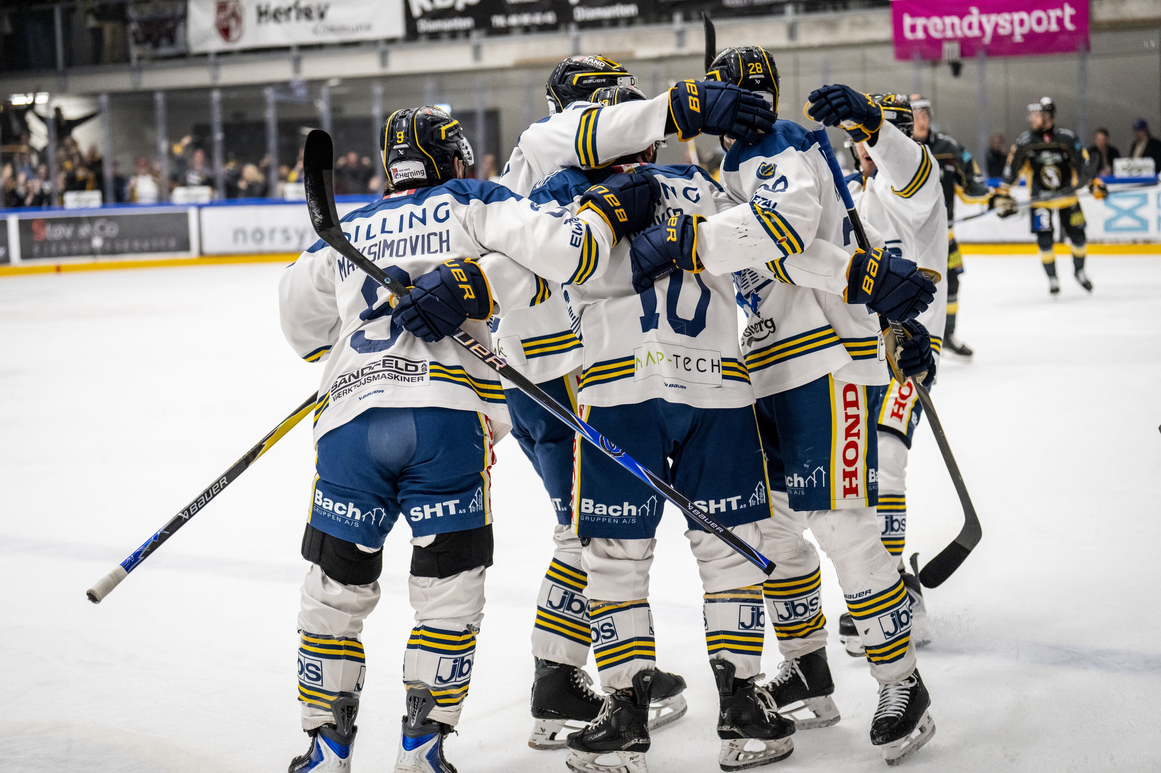 Herning Blue Fox var overlegen i fredagens finalekamp mod Herlev Eagles.