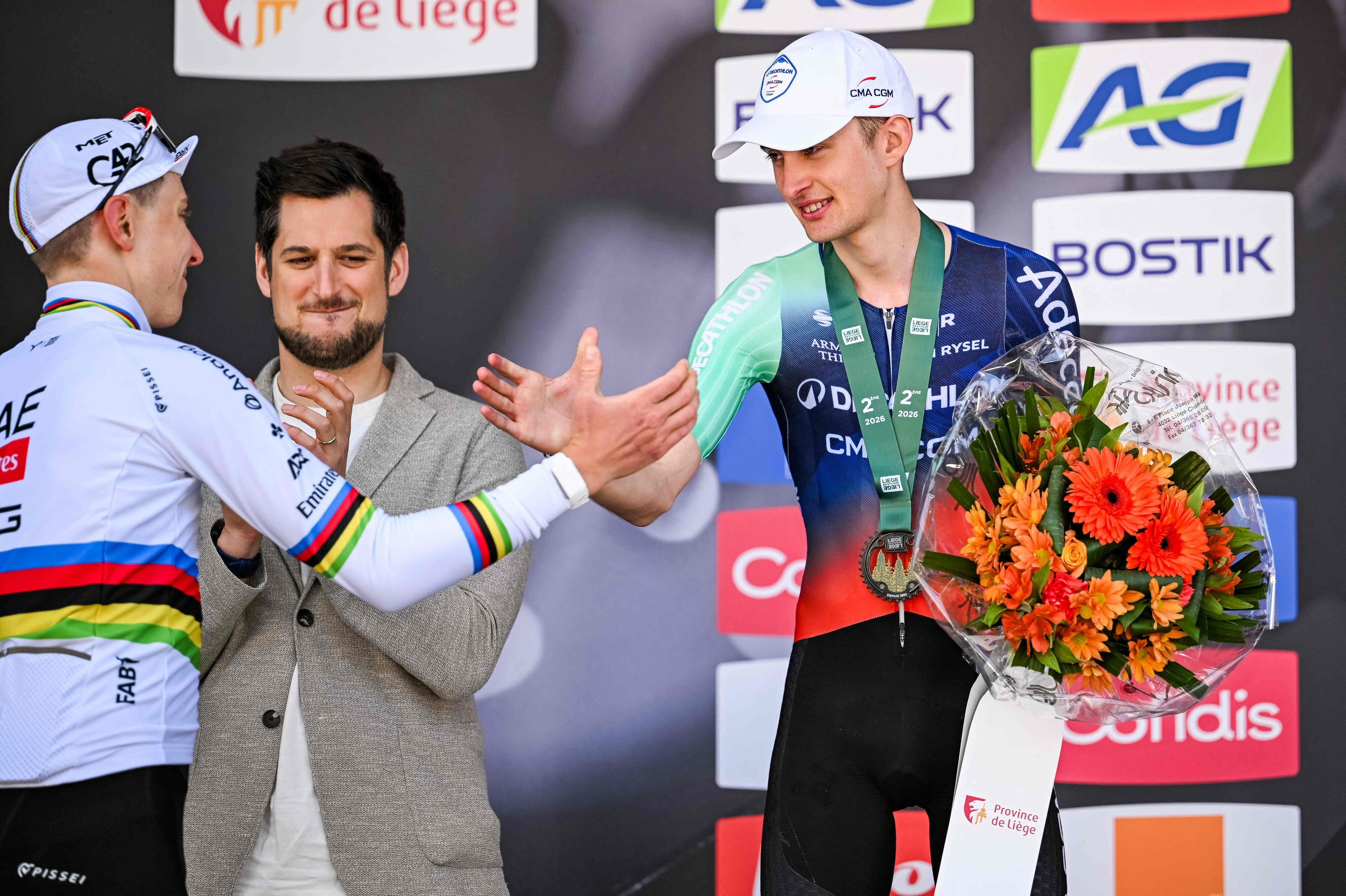 Tadej Pogacar trak søndag fra 19-årige Paul Seixas på den sidste stigning i Liège-Bastogne-Liège. Men sådan mener sloveneren ikke, at det vil blive ved med at gå.