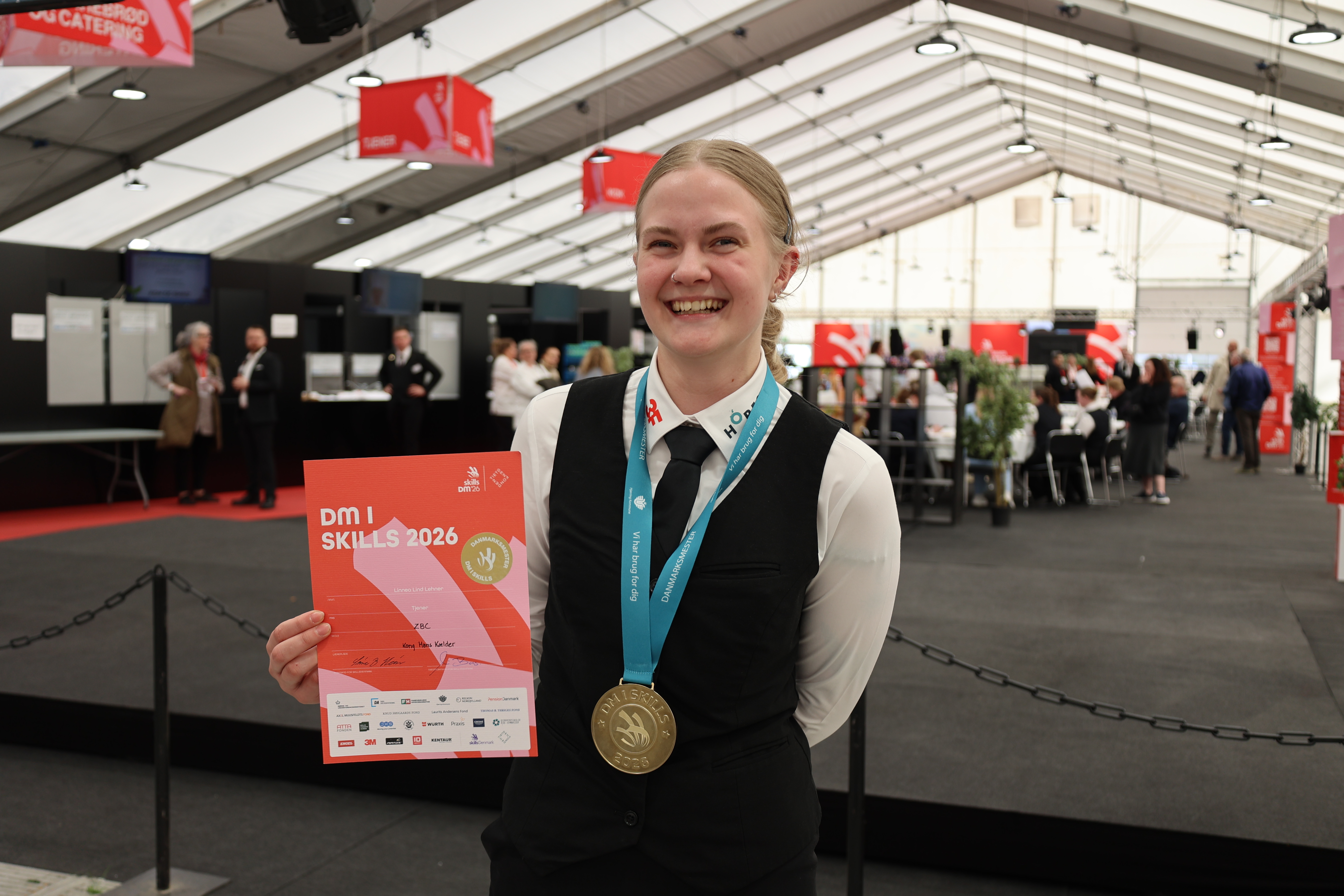 Linnea Lehner går på Kokke- og Tjenerskolen i Slagelse.