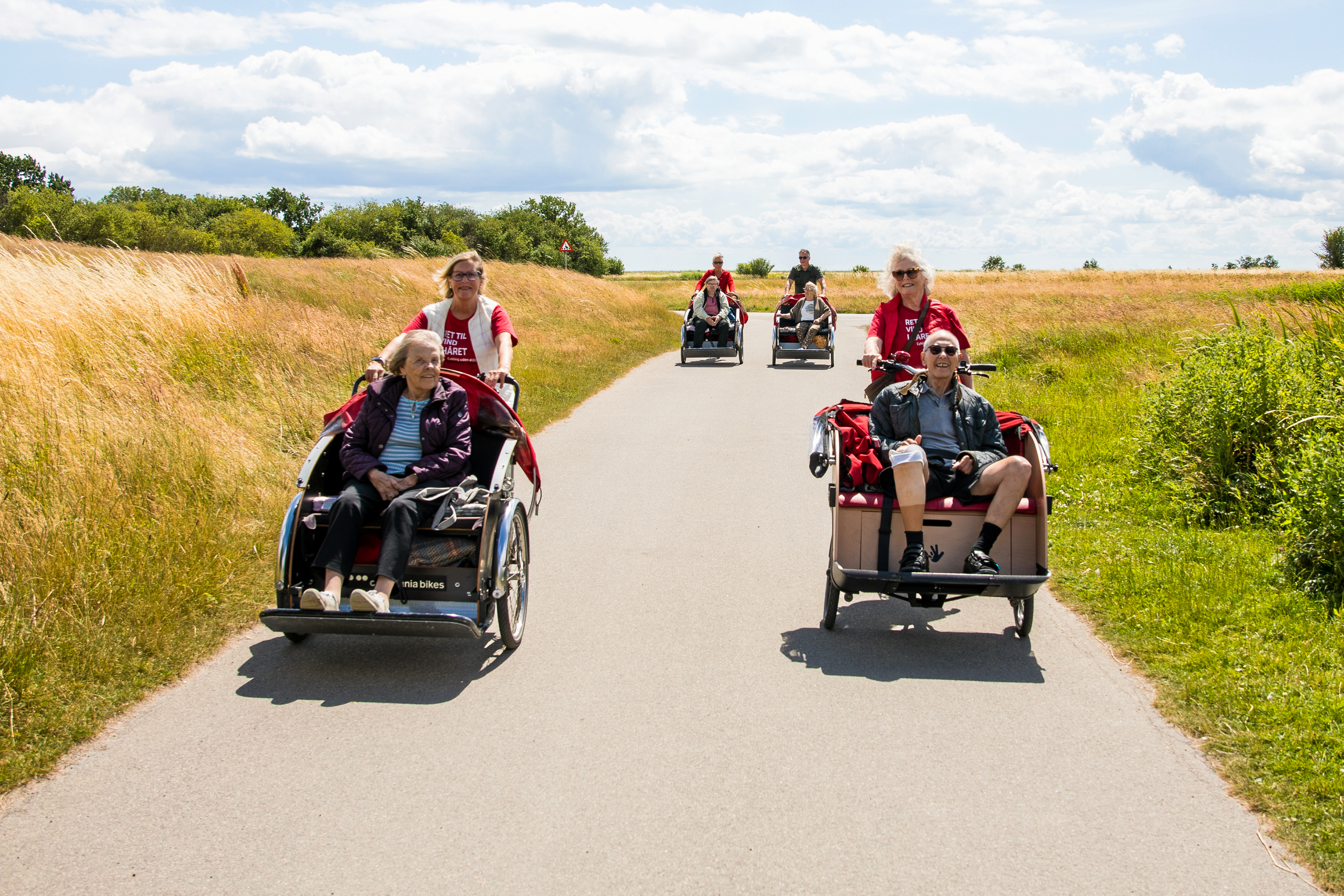 Egedal Kommune søger efter flere frivillige, som vil tage beboerne på plejehjem med på cykelture i rickshawcykler.