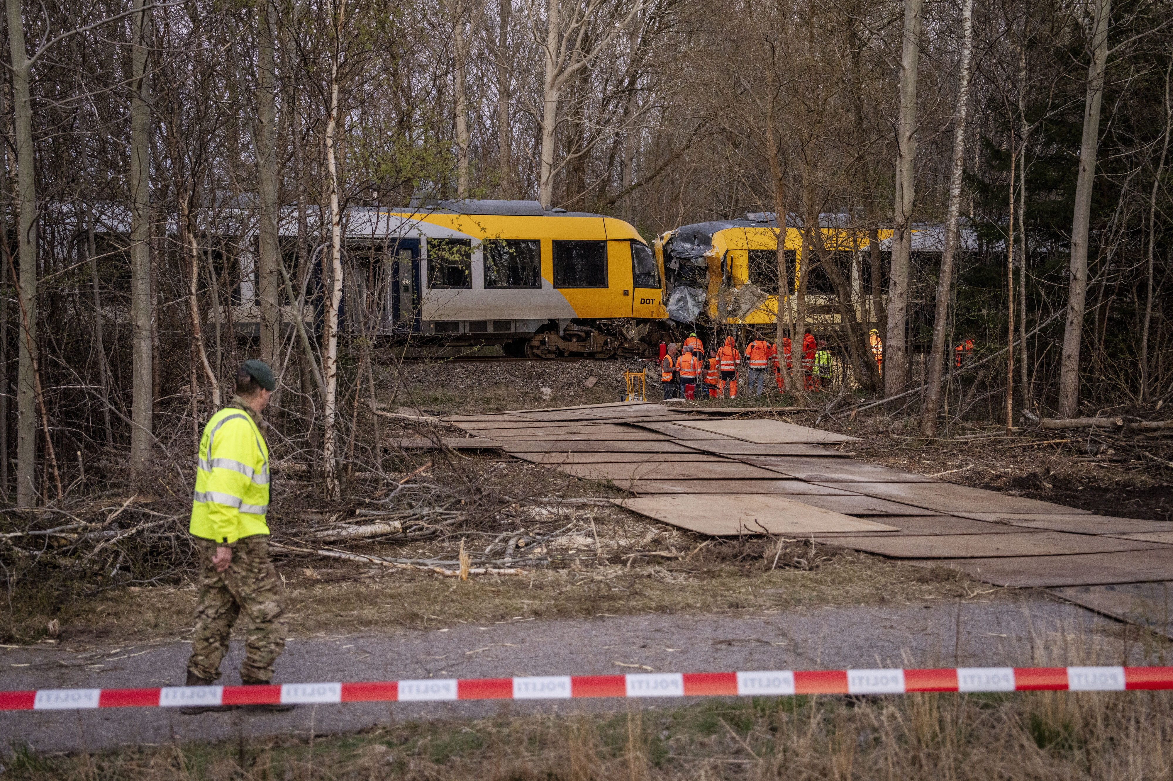 To tog stødte sammen mellem Hillerød og Kagerup med Isterødvejen torsdag den 23. april. (Arkivfoto).