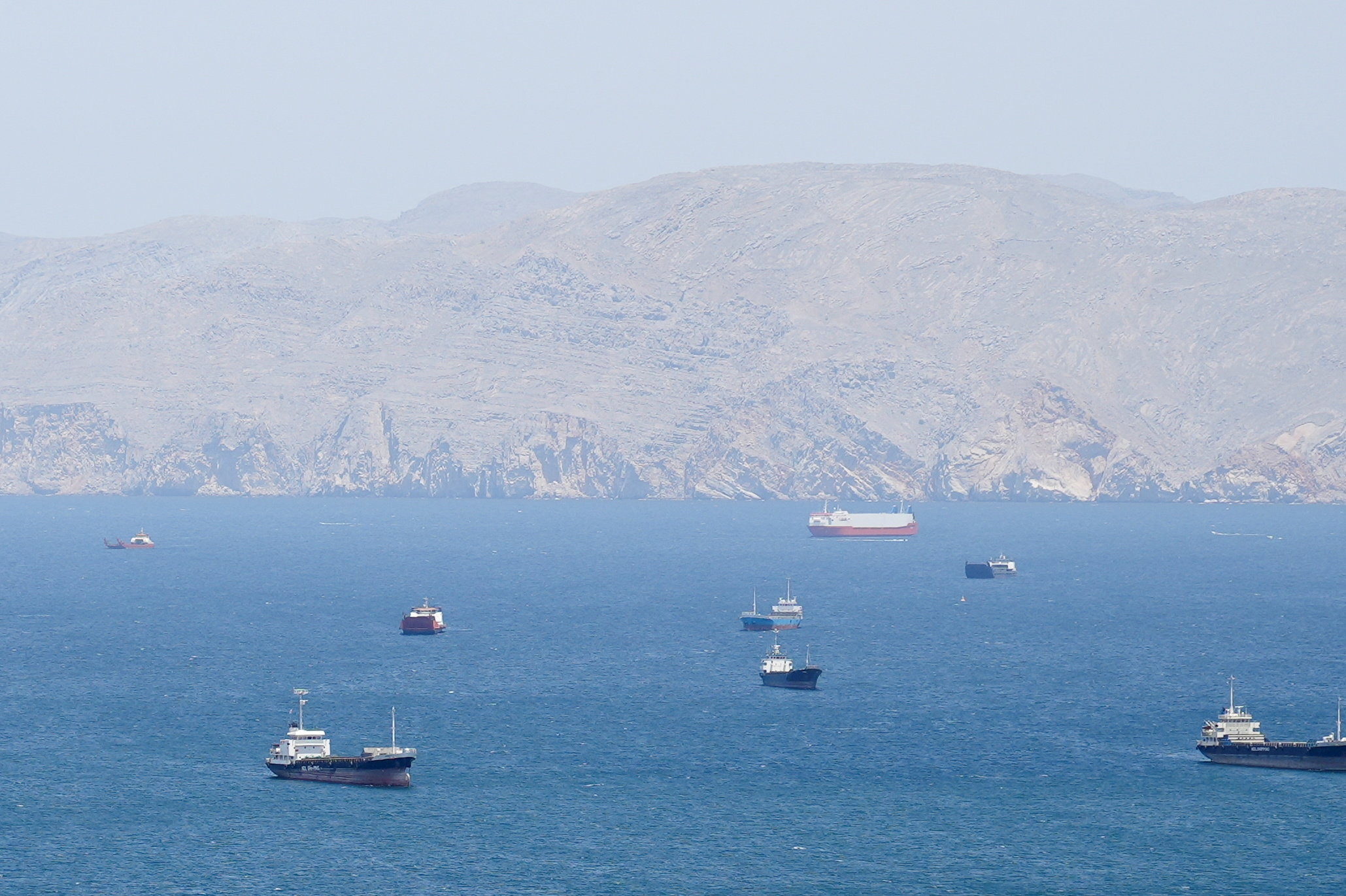 Iran har stort set lukket for al civil skibstrafik i Hormuzstrædet under krigen, som begyndte 28. februar. Iran har siden midten af april opretholdt en amerikansk blokade af iranske havne i strædet. (Arkivfoto).