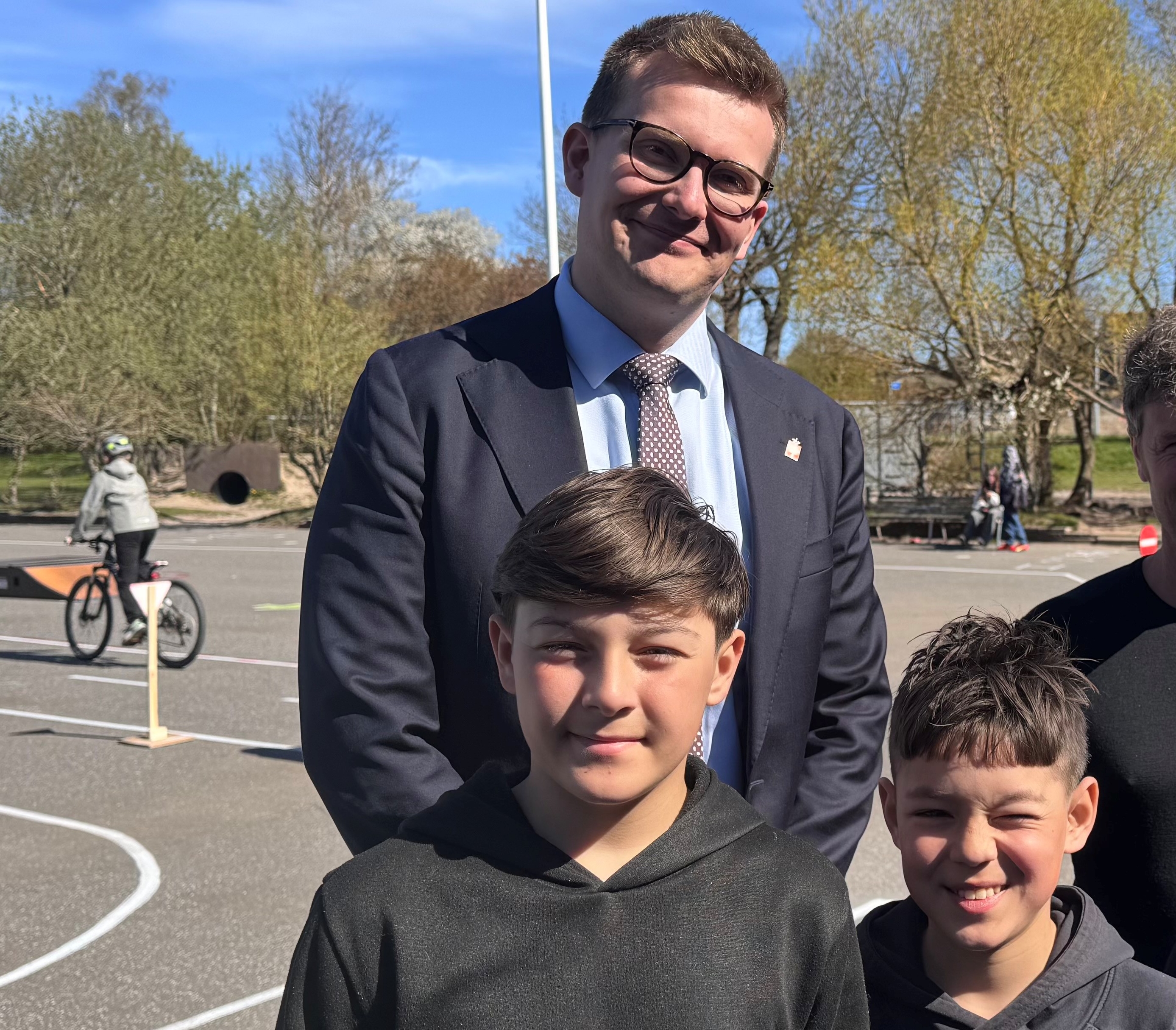 Borgmester Andreas Karlsen (K) glædede sig over elevernes indsats. - PR/ Ringsted Kommune Borgmester Andreas Karlsen (K) glædede sig over elevernes indsats.