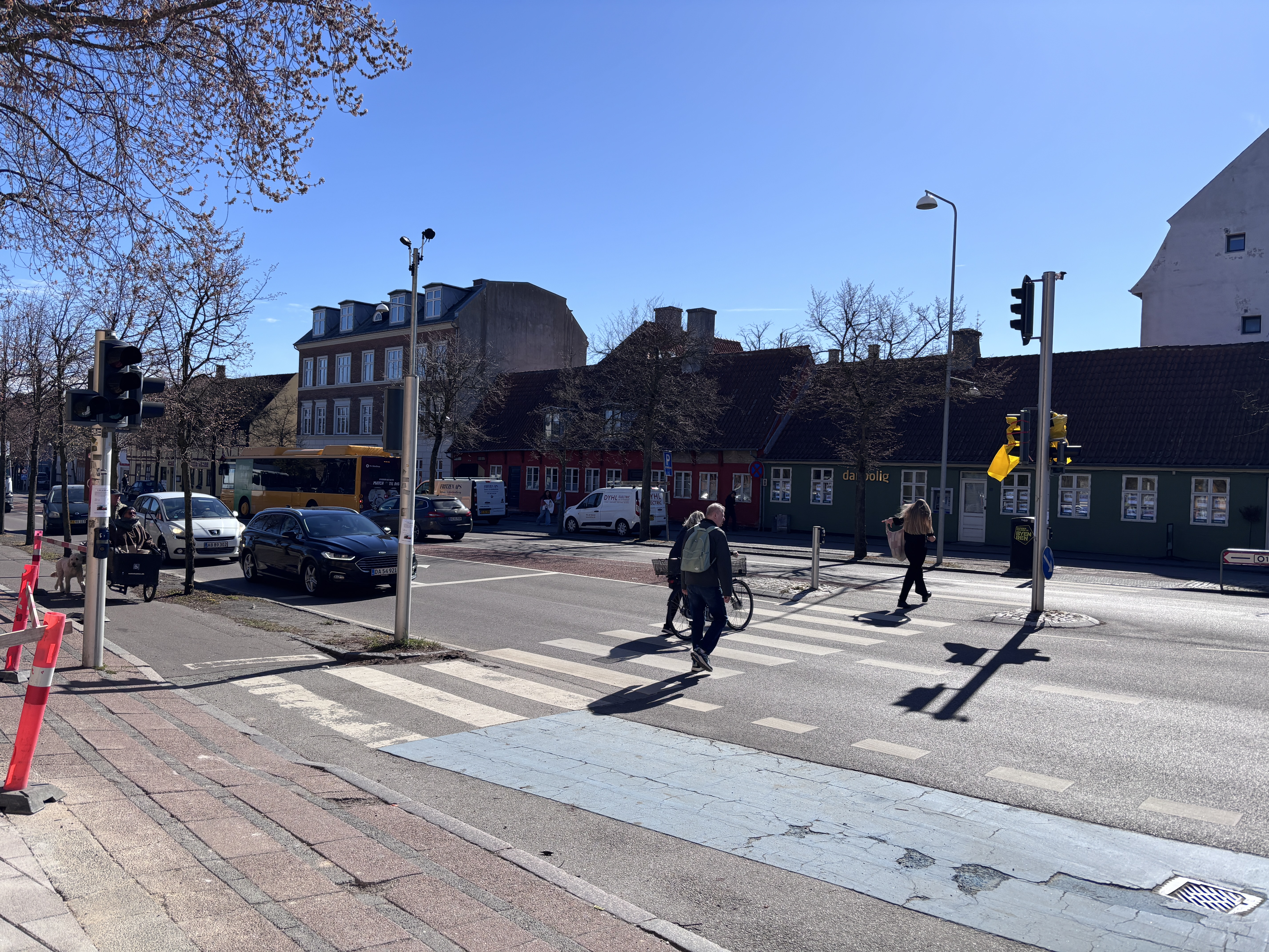 Trafikken er udfordret af, at lysreguleringen er gået i sort.