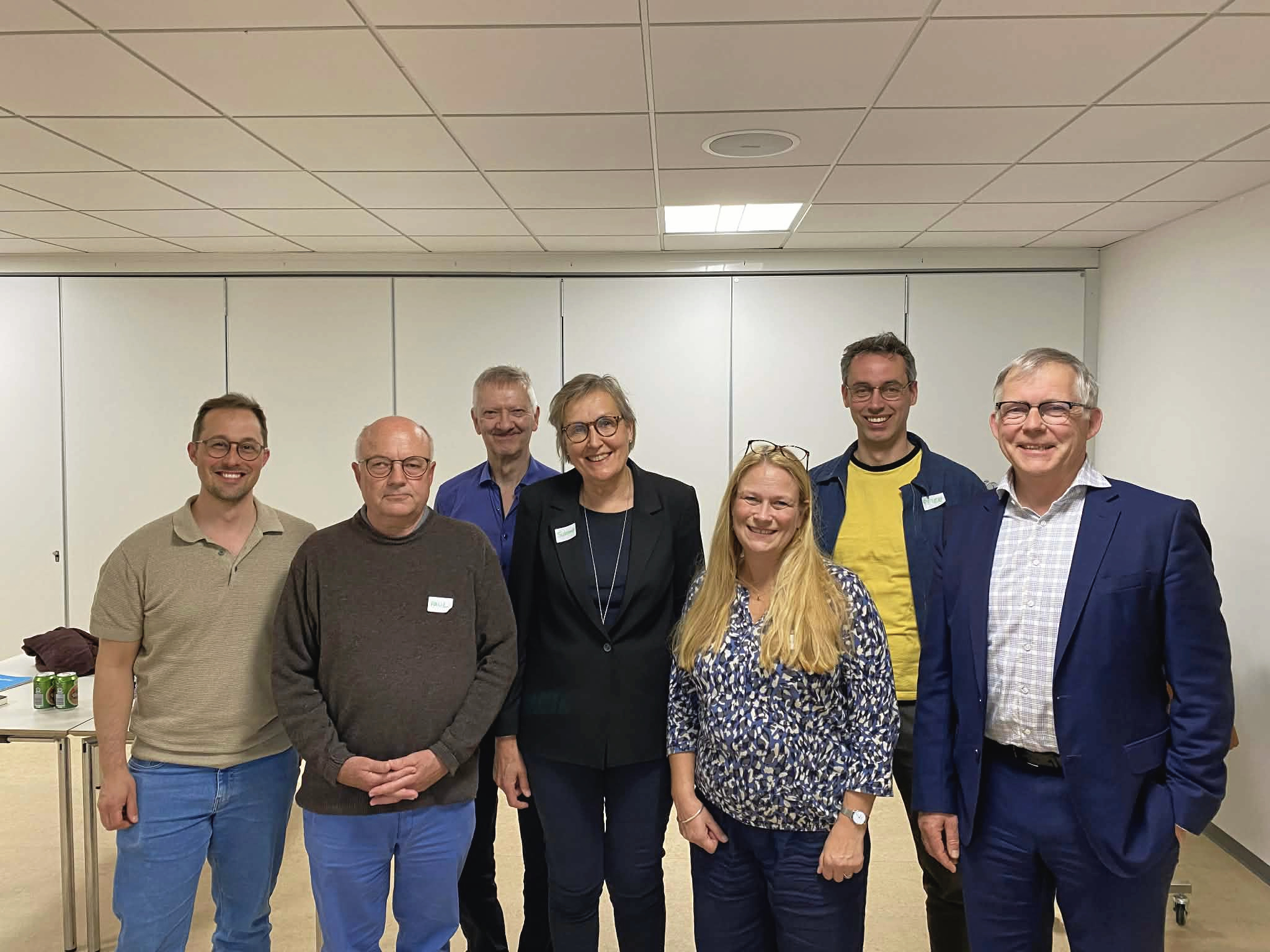 Bestyrelsen, fra v. Nicolai Skafte, Paul S. Jeppesen, Ole Møller, Susanne Hjernøe, Karoline Geneser, Peter Staudt (suppleant) og Johan Løje.