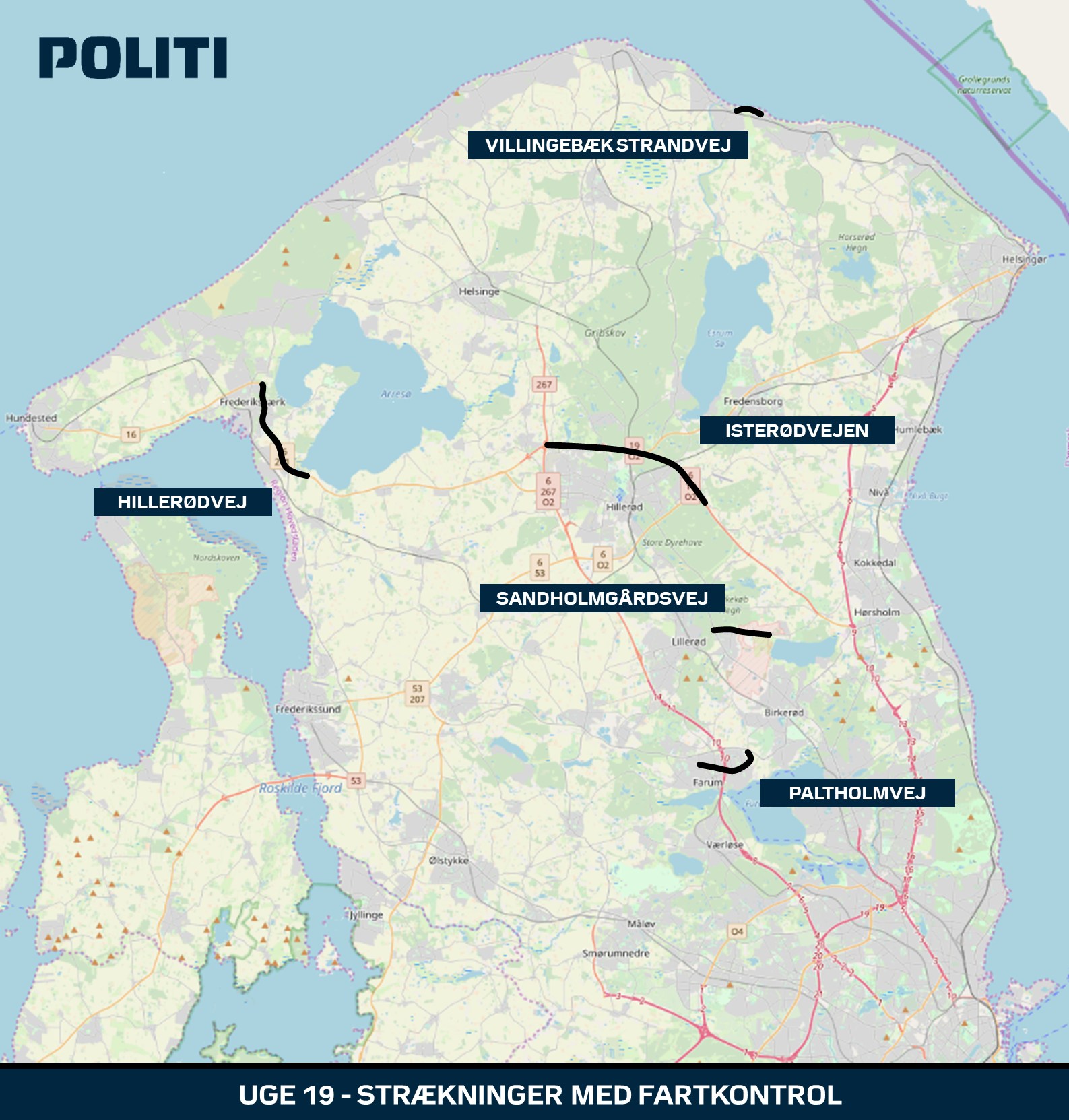 Her står politiet primært i denne uge.