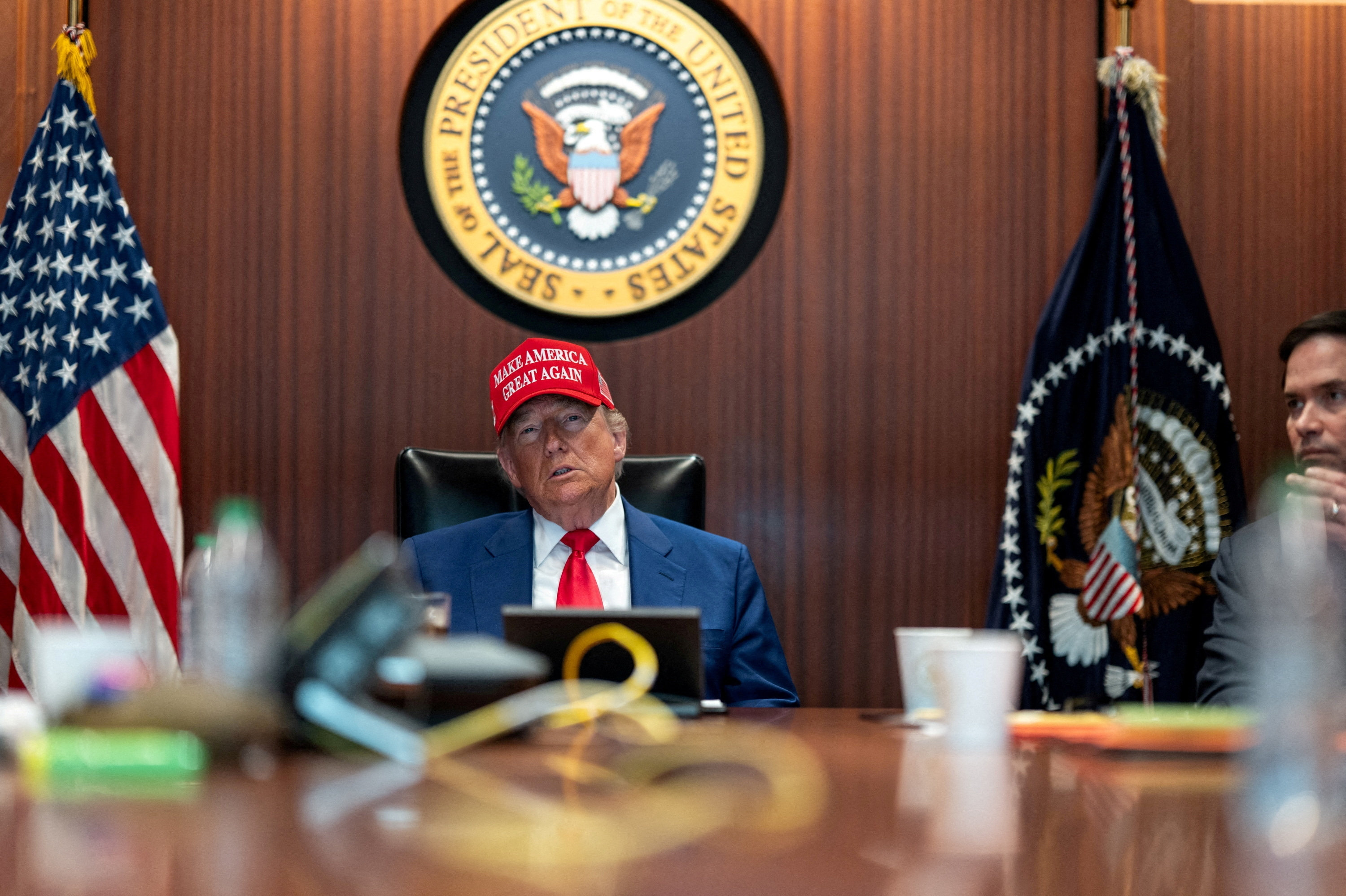 USA's præsident, Donald Trump, skrev natten til søndag på Truth Social, at han ikke kunne forestille sig, at en foreslået fredsplan for Iran ville være acceptabel. Nu har USA sendt Iran et svar. (Arkivfoto)