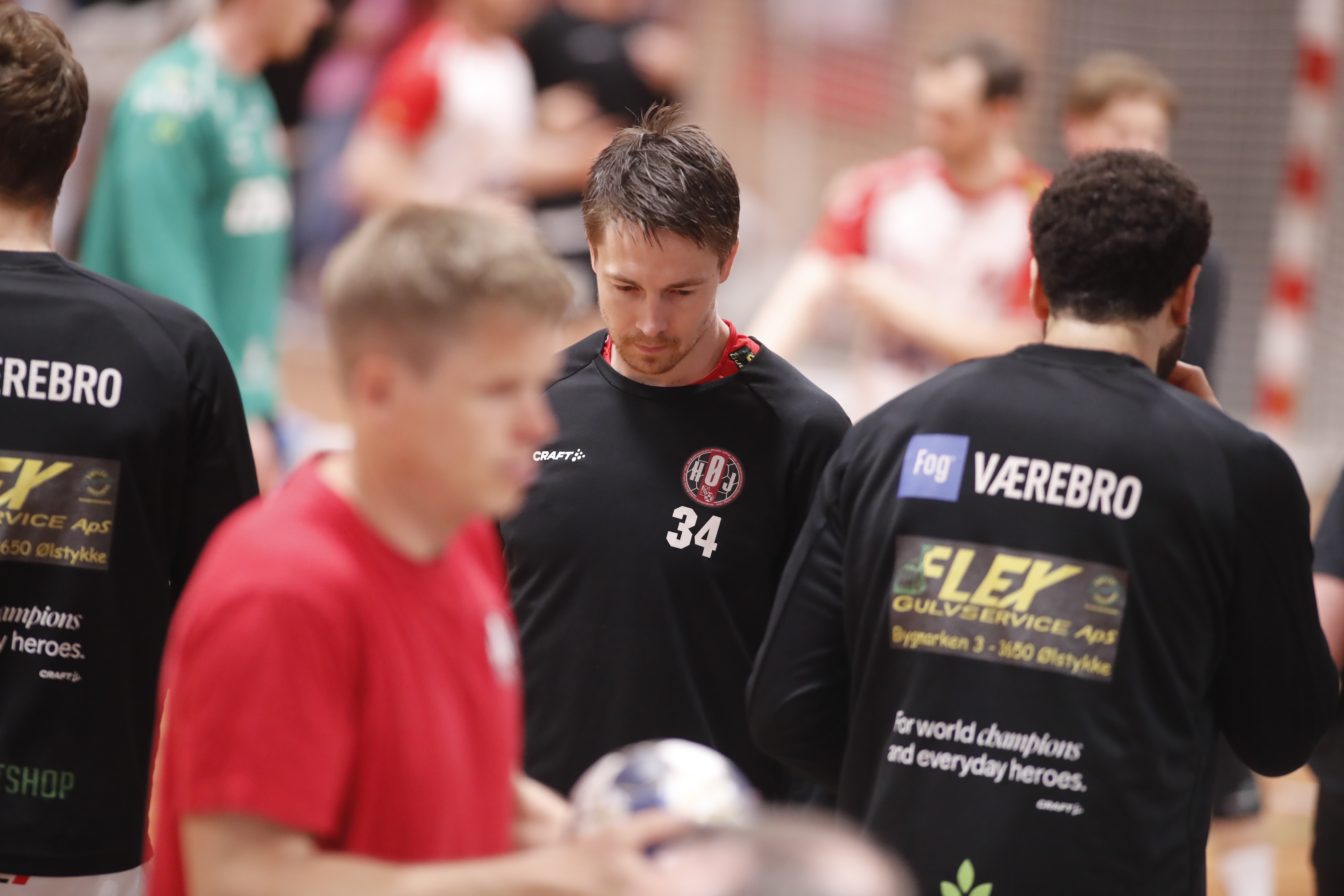 Michael Damgaard inden kampstart mod KIF Kolding.