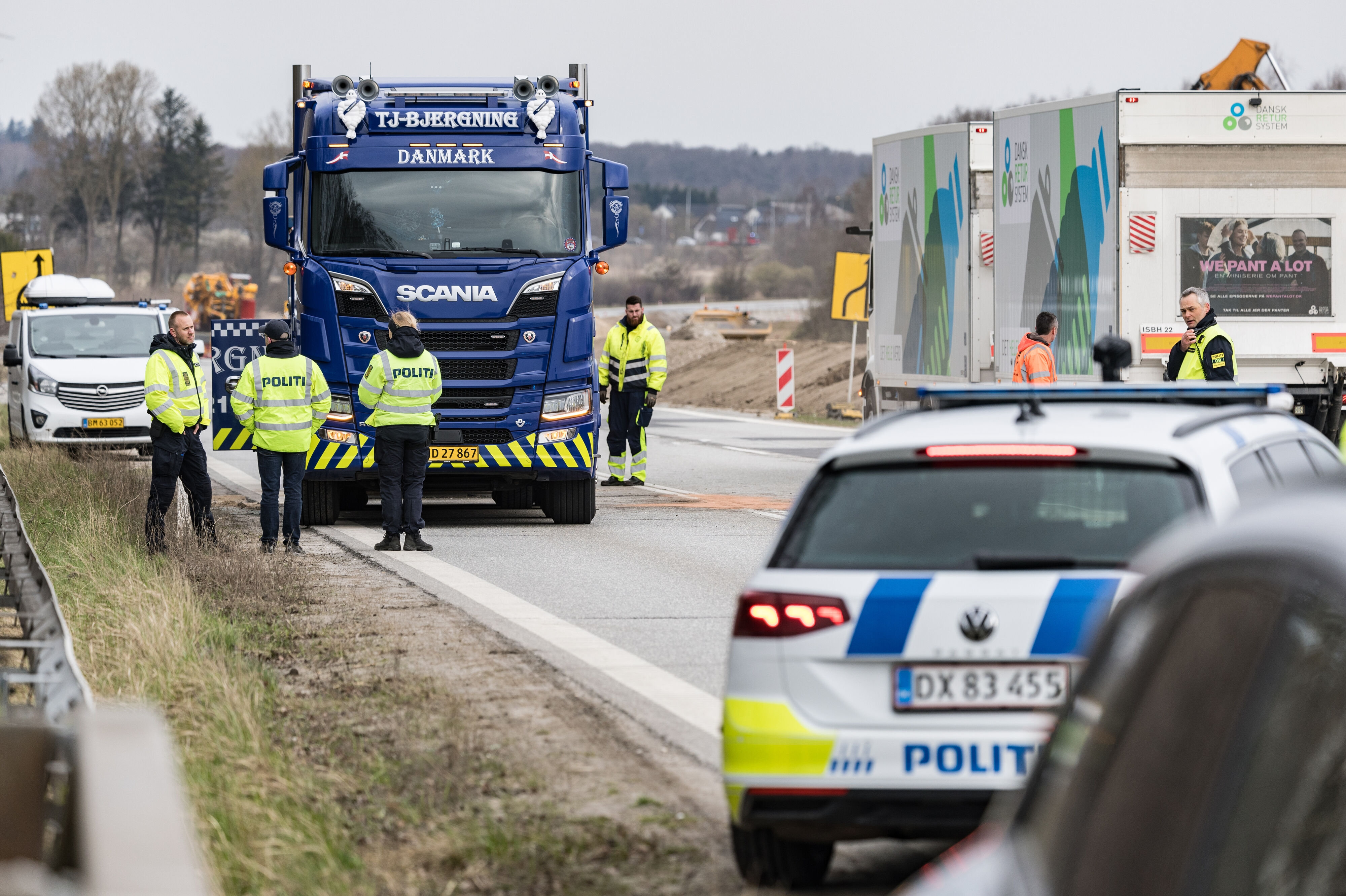 I marts var tre personer involveret i en alvorlig trafikulykke på Hillerødmotorvejens forlængelse. Nu spærrer Vejdirektoratet overhalingssporet for at sikre bilisterne fremover. (Arkivfoto).