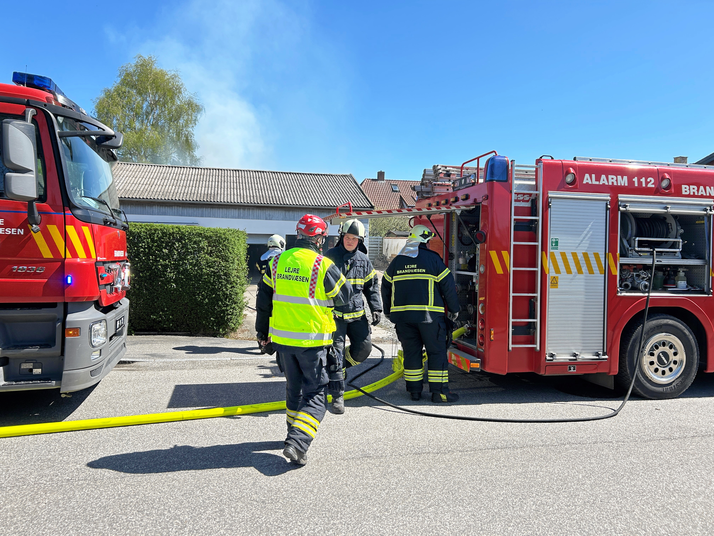 Lejre Brandvæsen rykkede ud til en brand i Hvalsø mandag eftermiddag.