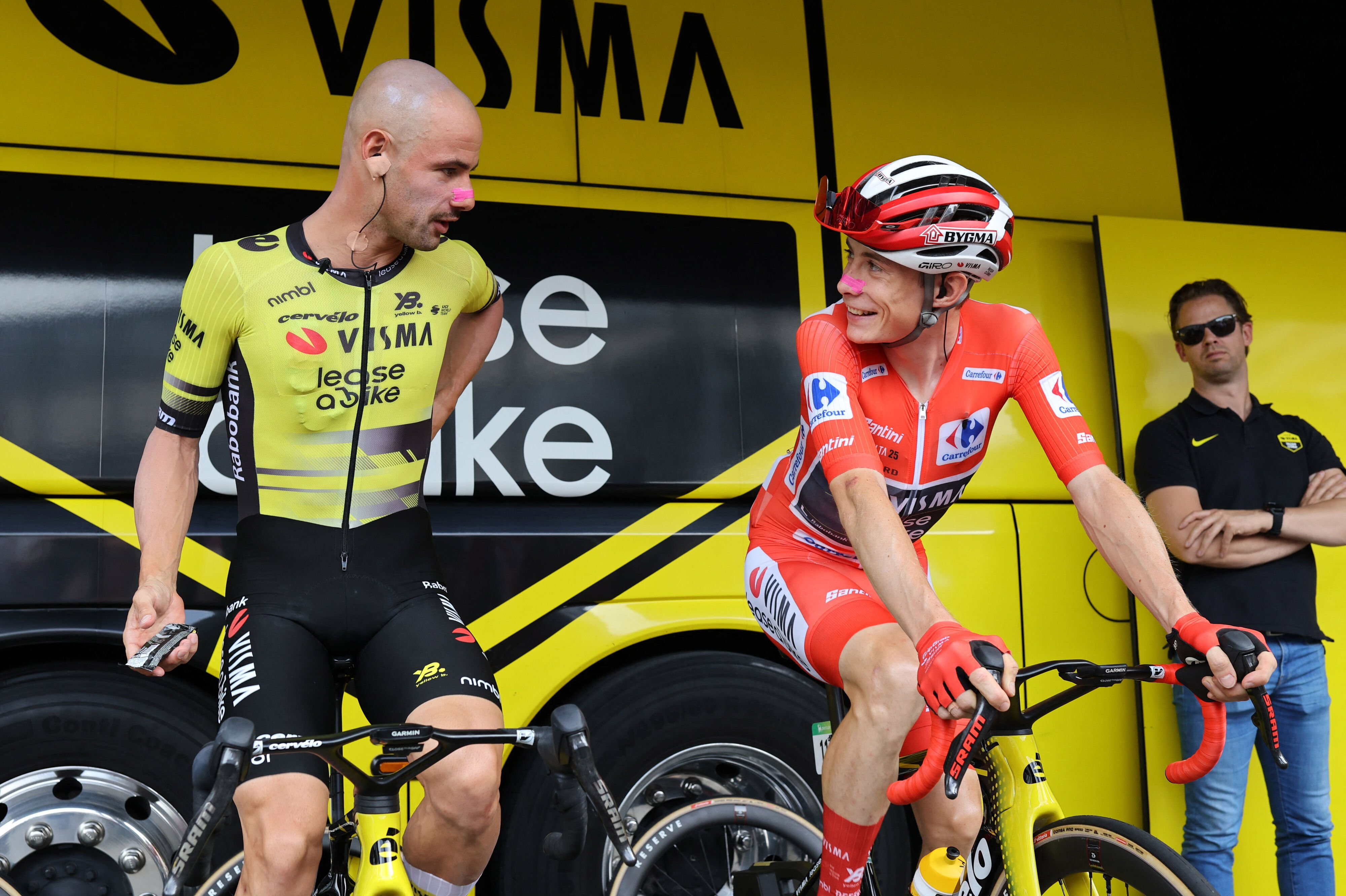 Victor Campenaerts har tidligere været en værdifuld oppasser for Jonas Vingegaard. Blandt andet i sidste års Vuelta a España. (Arkivfoto).