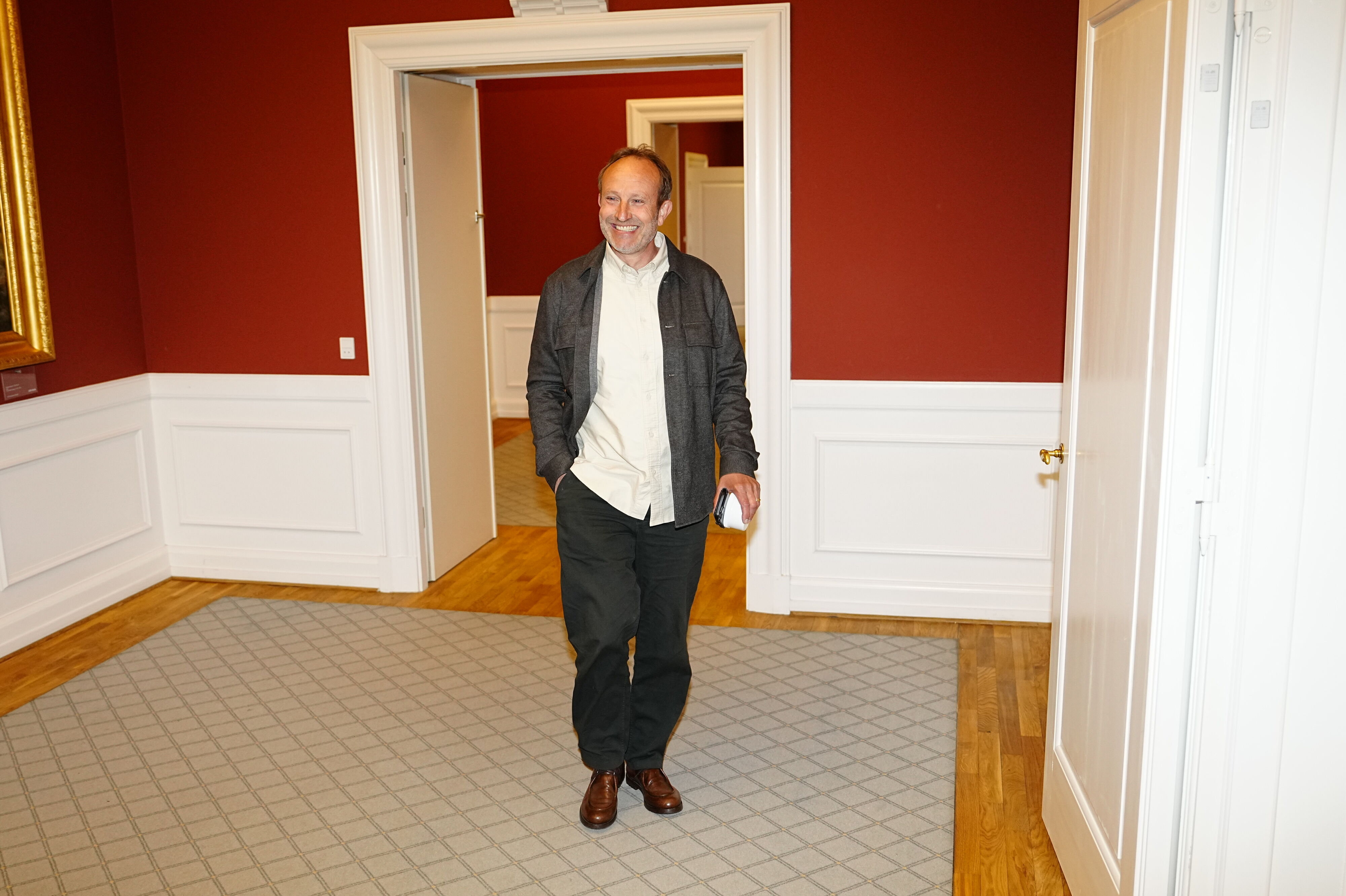 Martin Lidegaard ankommer til De Radikales gruppemøde på Christiansborg torsdag.