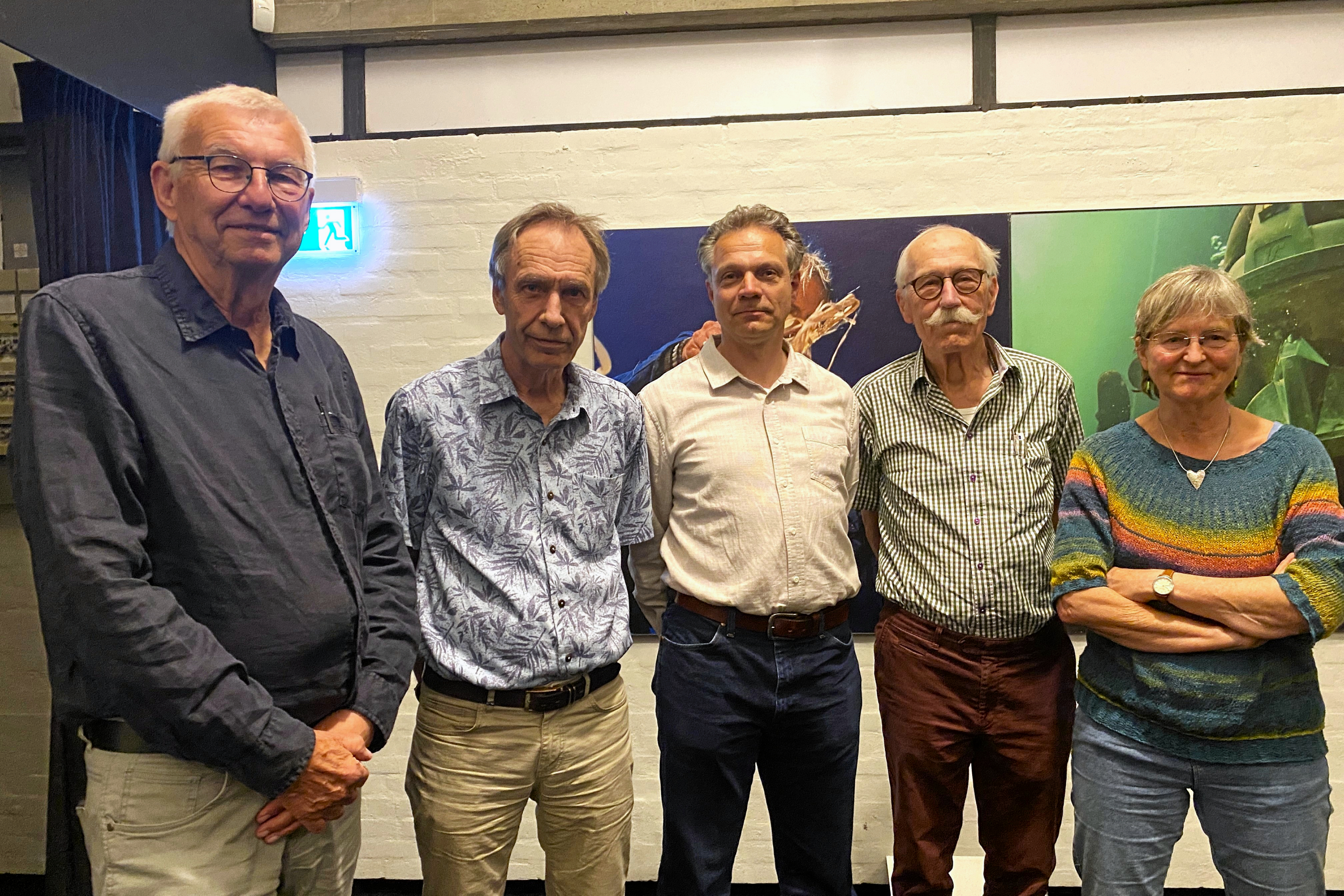 Den nye bestyrelse i Vikingeskibsmuseets Venner. Fra venstre: Henning Christiansen, Per Møller Jensen, Esben Jessen, Ole Ekstrand og Kristiane Strætkvern.