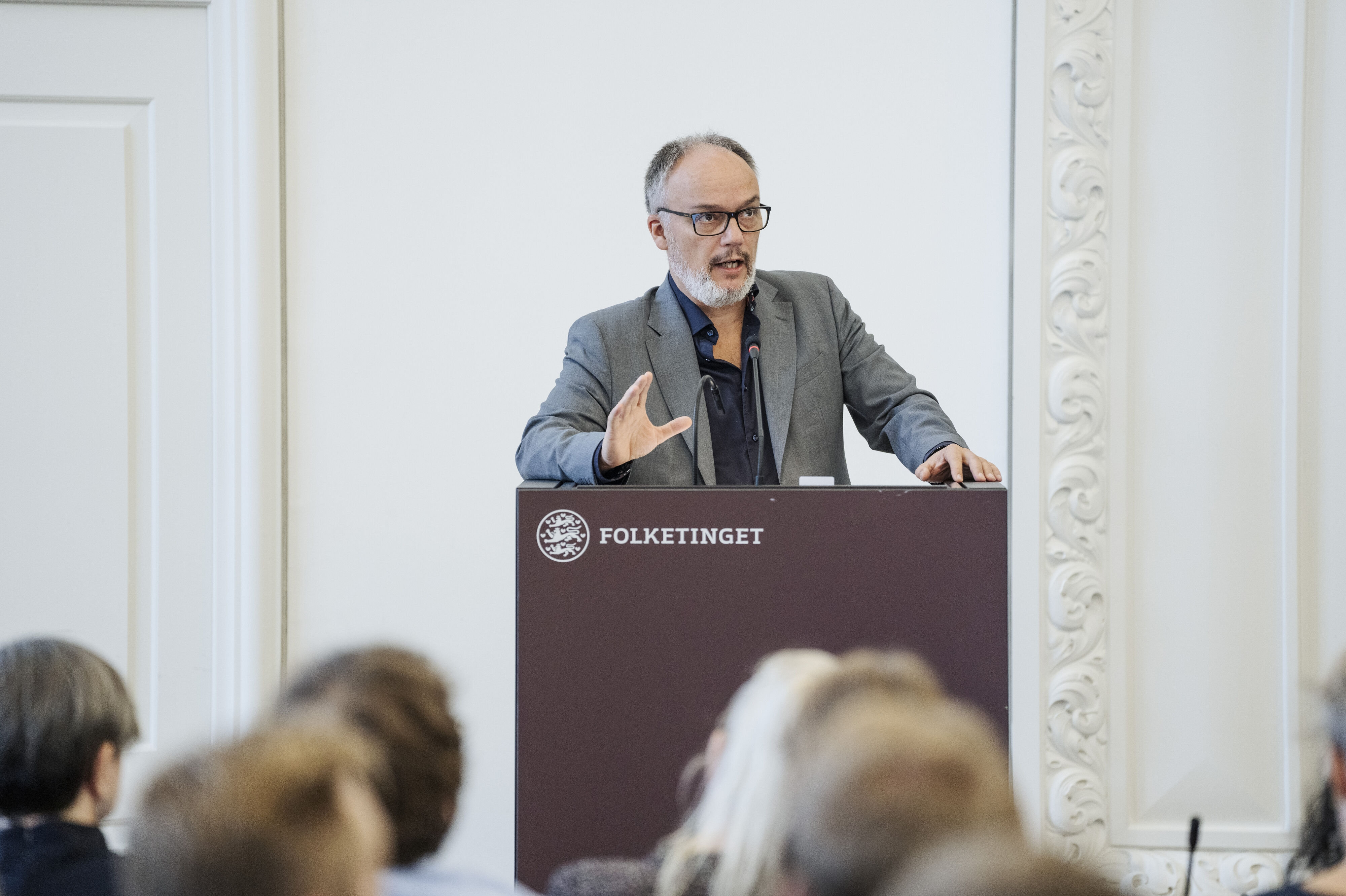 Direktør for Dansk Institut for Internationale Studier (Diis) Peter Kragelund var på talerstolen, da Diis præsenterede første del af en Afghanistan-udredning på Christiansborg i november 2024. Første del omhandlede, hvordan Taliban kunne genvinde magten i Afghanistan. (Arkivfoto).